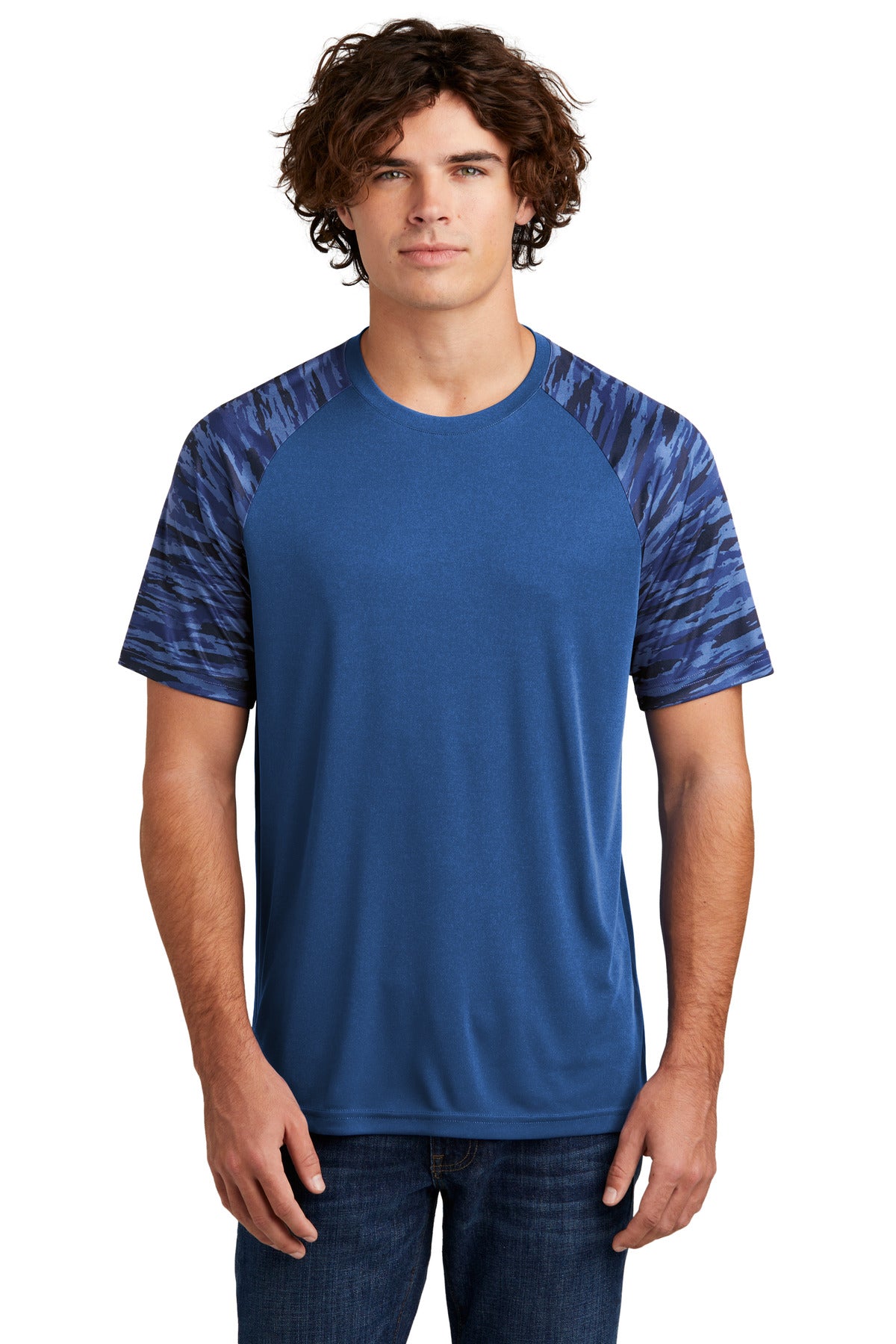 Sport-Tek Drift Camo Colorblock Tee ST376