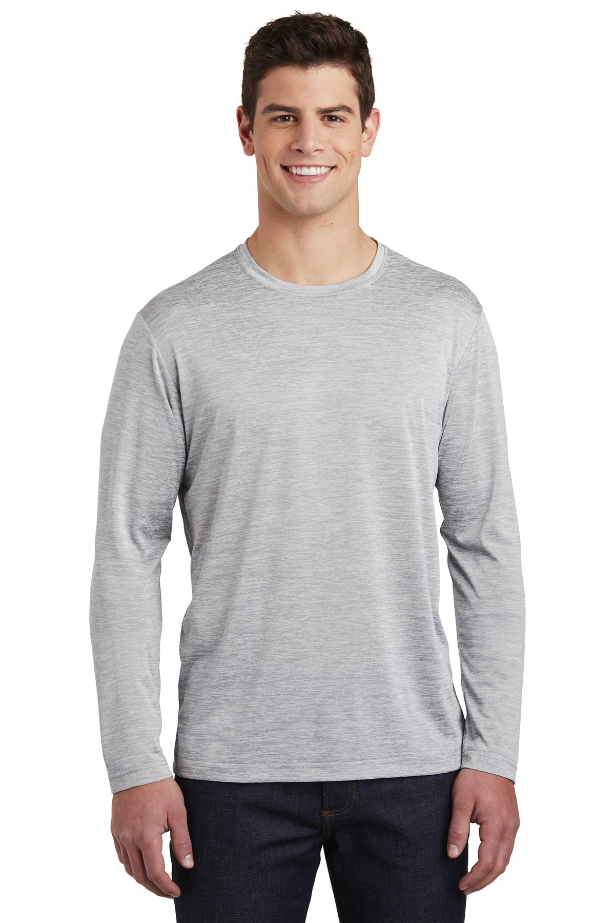 Sport-Tek PosiCharge Long Sleeve Electric Heather Tee. ST390LS