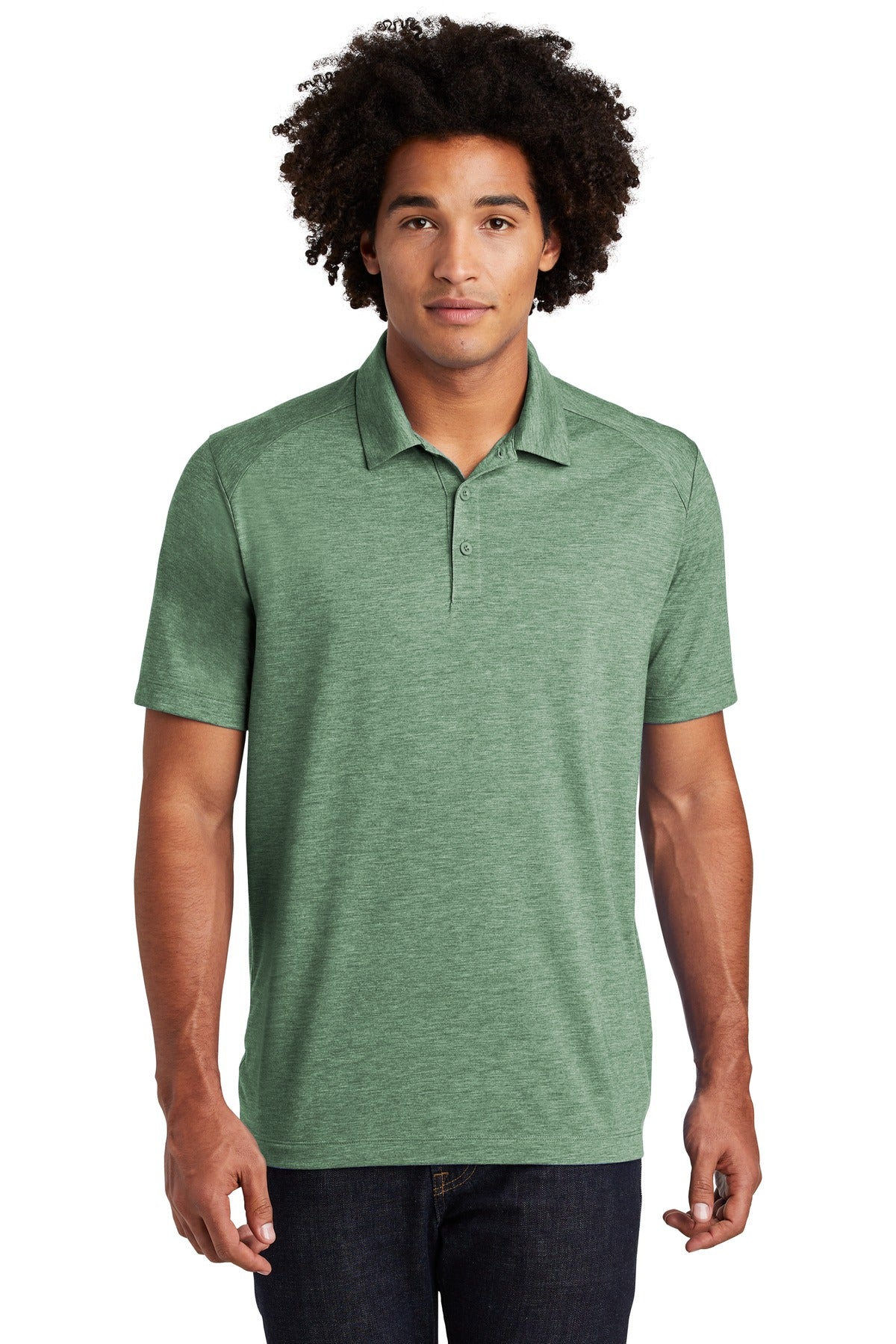 Sport-Tek PosiCharge Tri-Blend Wicking Polo. ST405