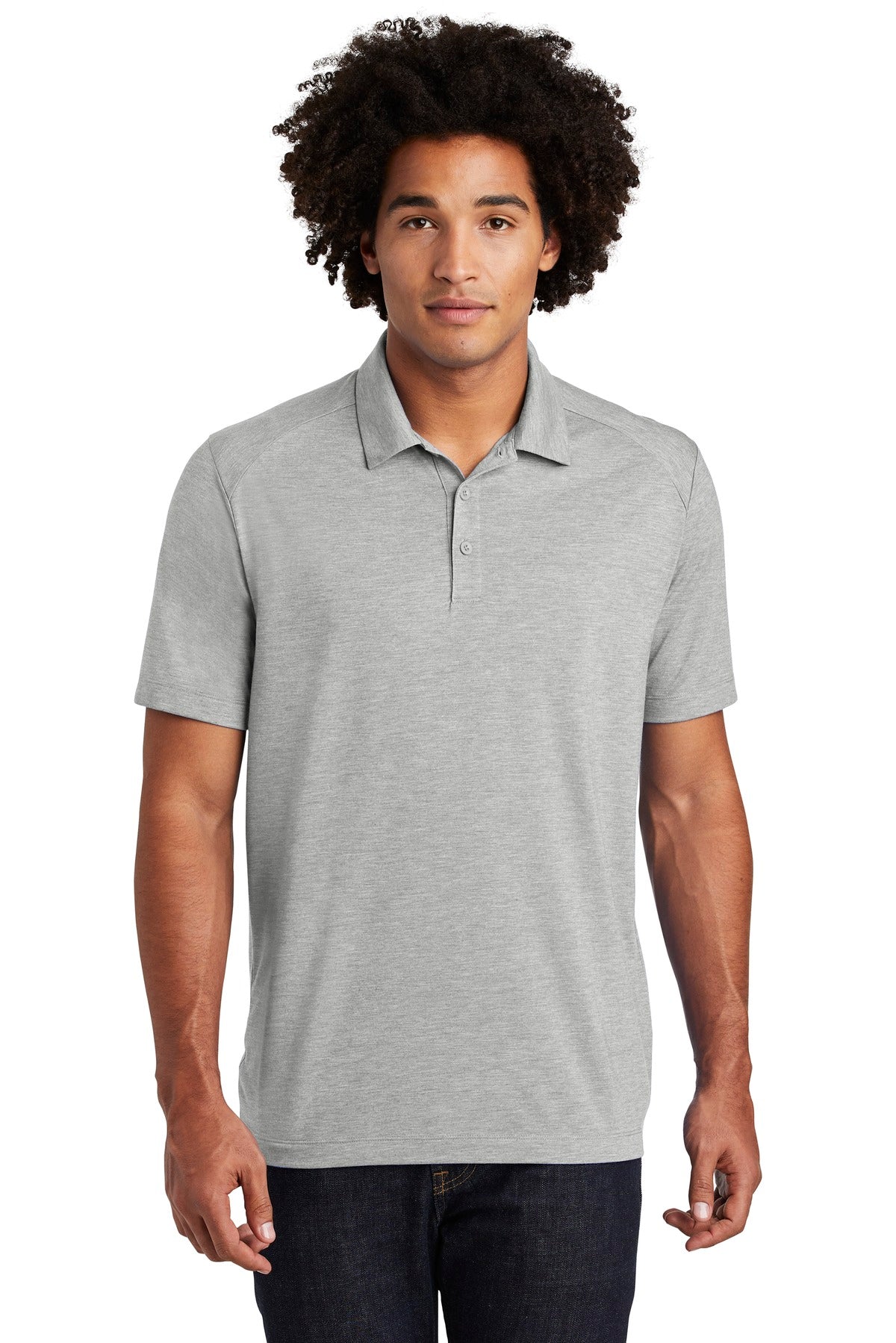 Sport-Tek PosiCharge Tri-Blend Wicking Polo. ST405