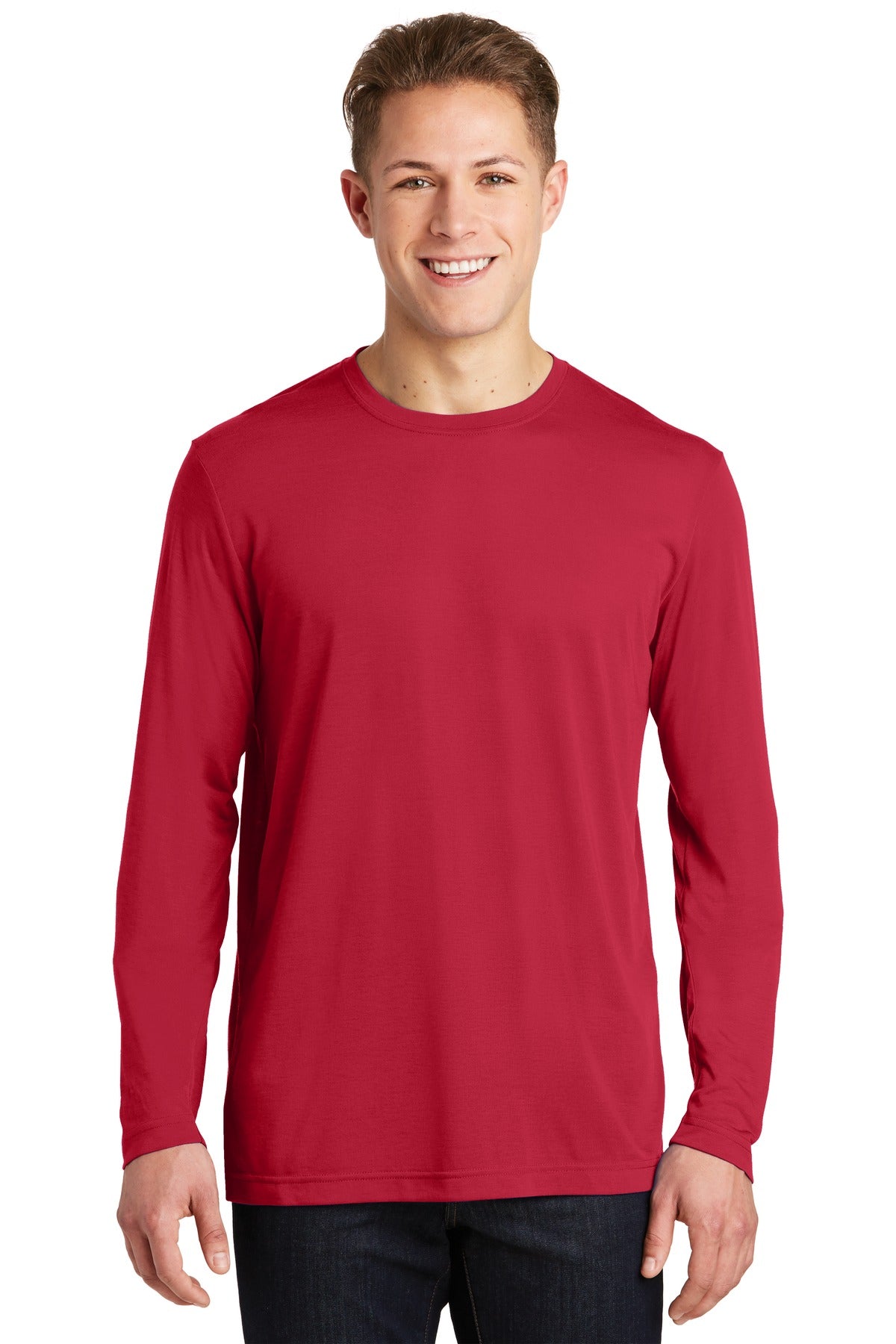 Sport-Tek Long Sleeve PosiCharge Competitor Cotton Touch™ Tee. ST450LS