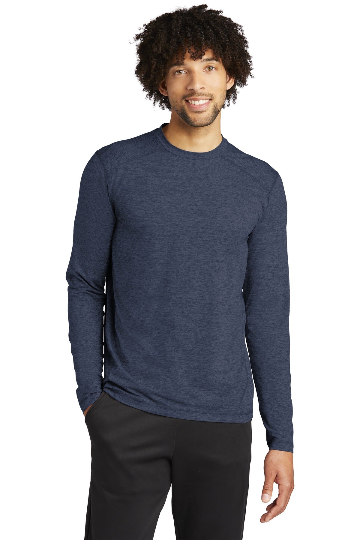 Sport-Tek Exchange 1.5 Long Sleeve Crew. ST710