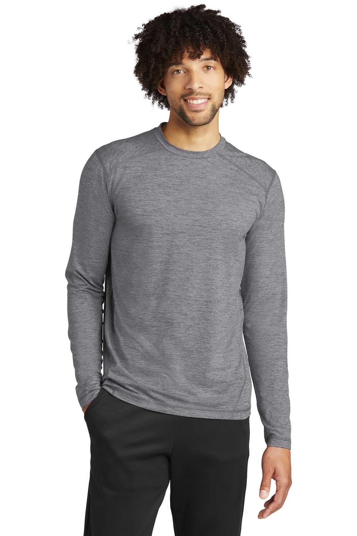 Sport-Tek Exchange 1.5 Long Sleeve Crew. ST710