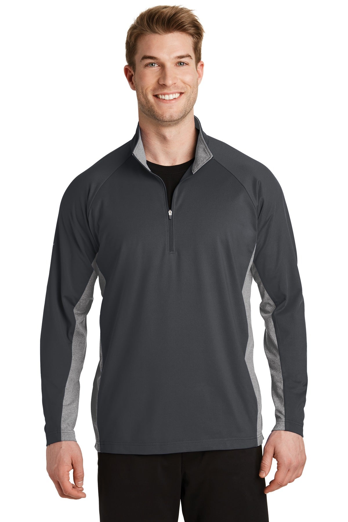 Sport-Tek Sport-Wick Stretch Contrast 1/4-Zip Pullover. ST854