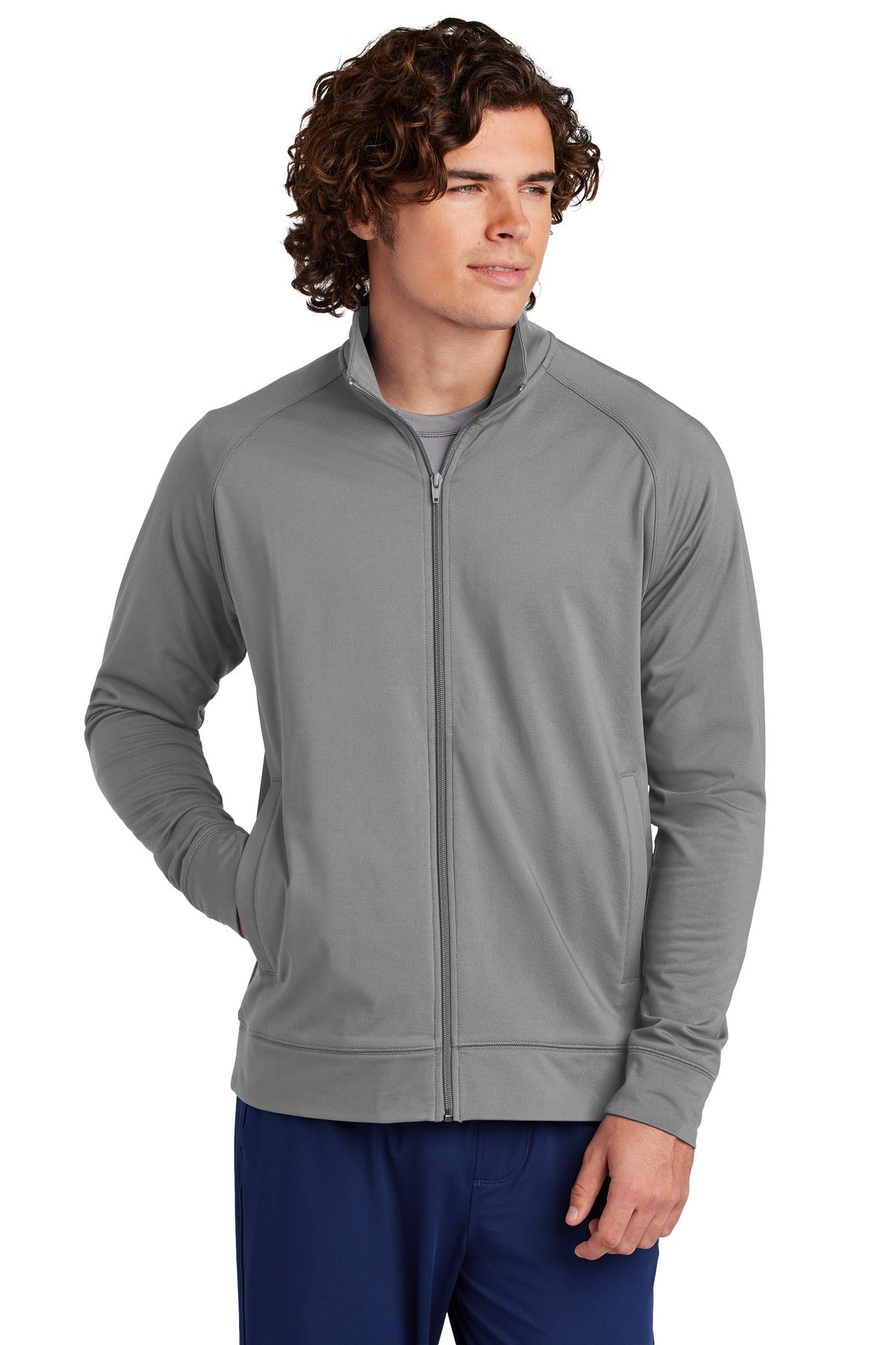 Sport-Tek Sport-Wick Stretch Full-Zip Cadet Jacket ST857