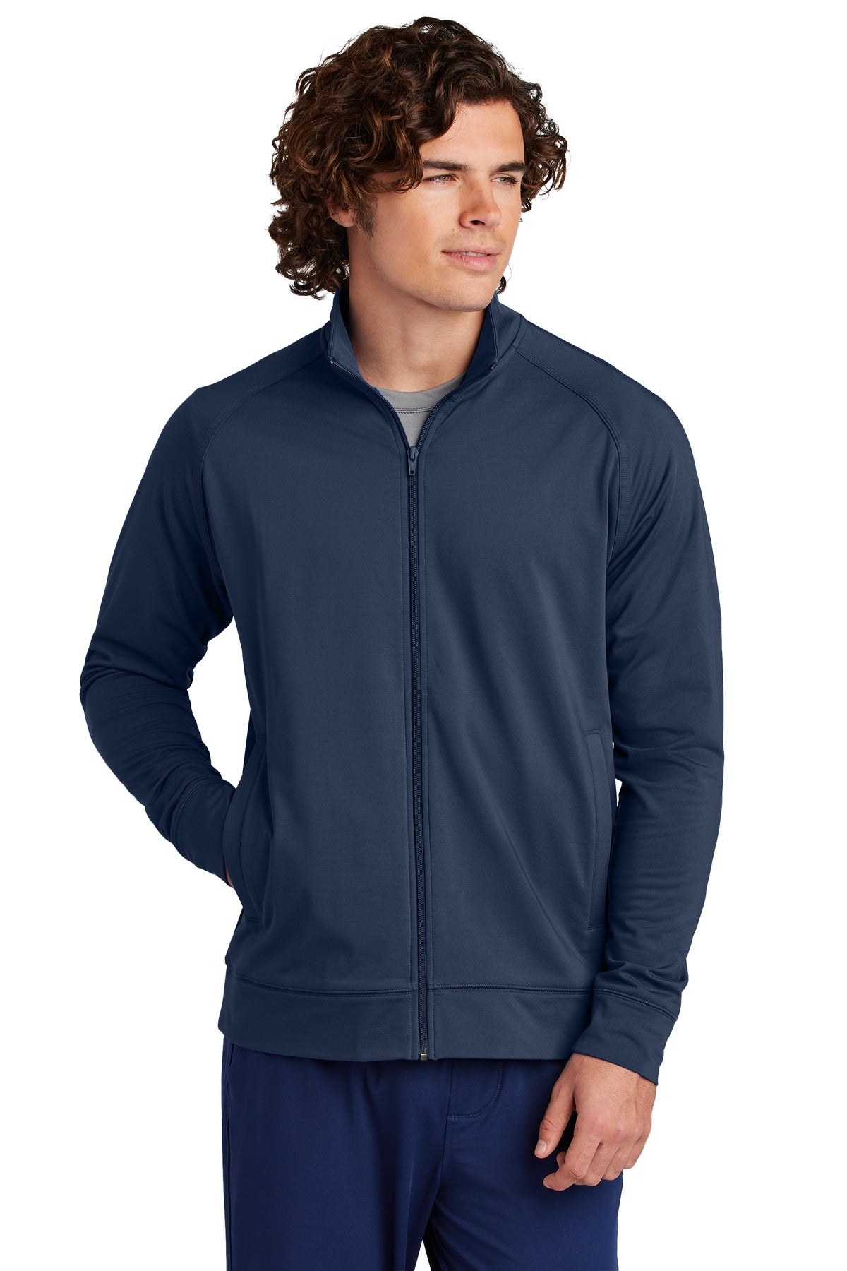 Sport-Tek Sport-Wick Stretch Full-Zip Cadet Jacket ST857