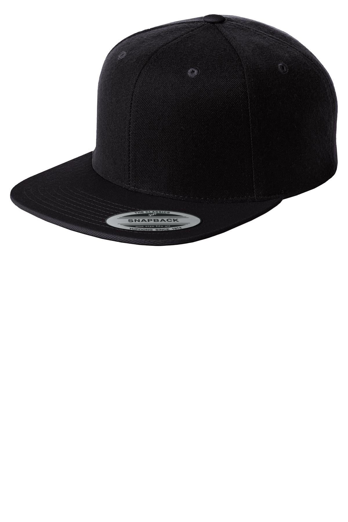 Sport-Tek Yupoong Flat Bill Snapback Cap. STC19