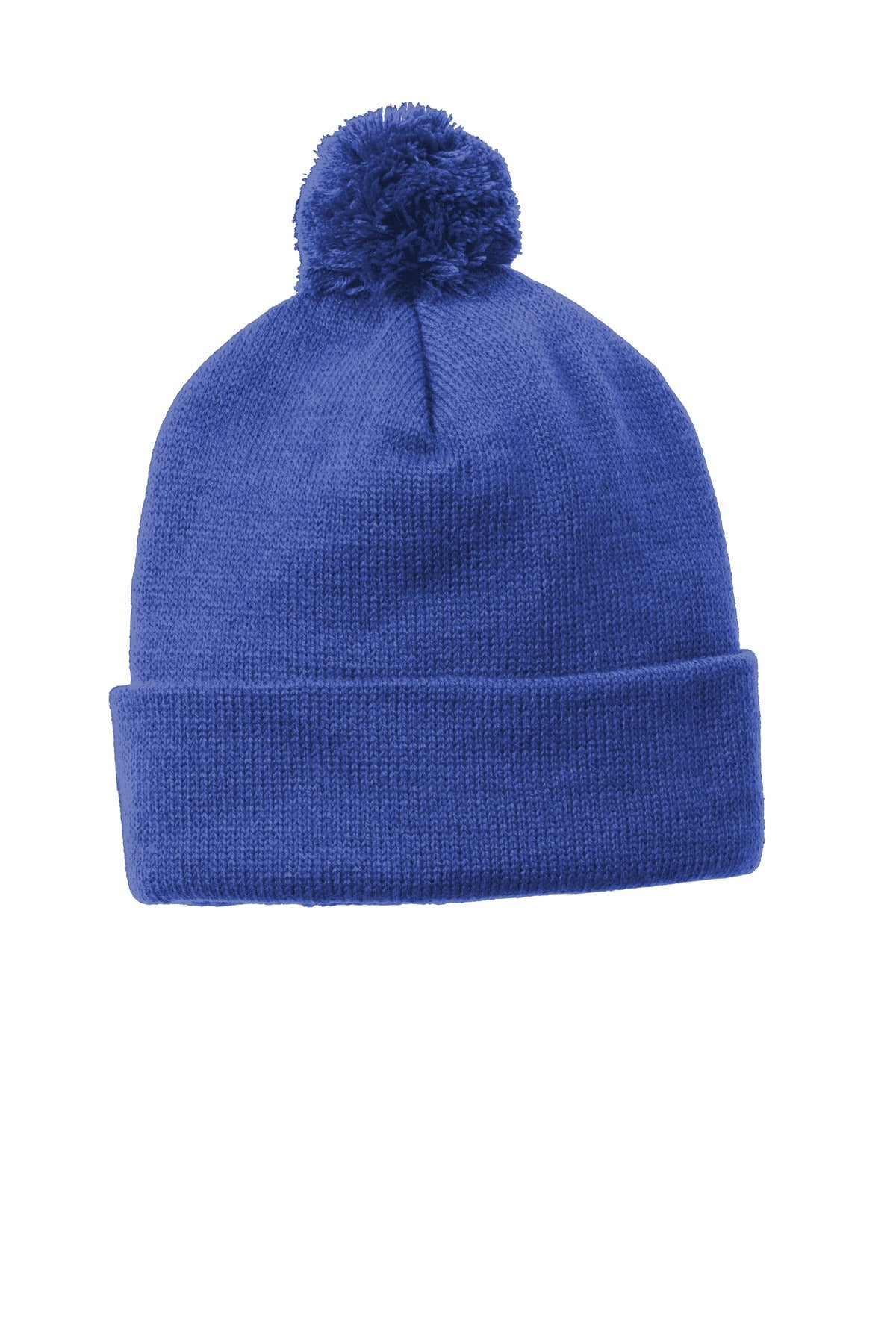 Sport-Tek Solid Pom Pom Beanie. STC37