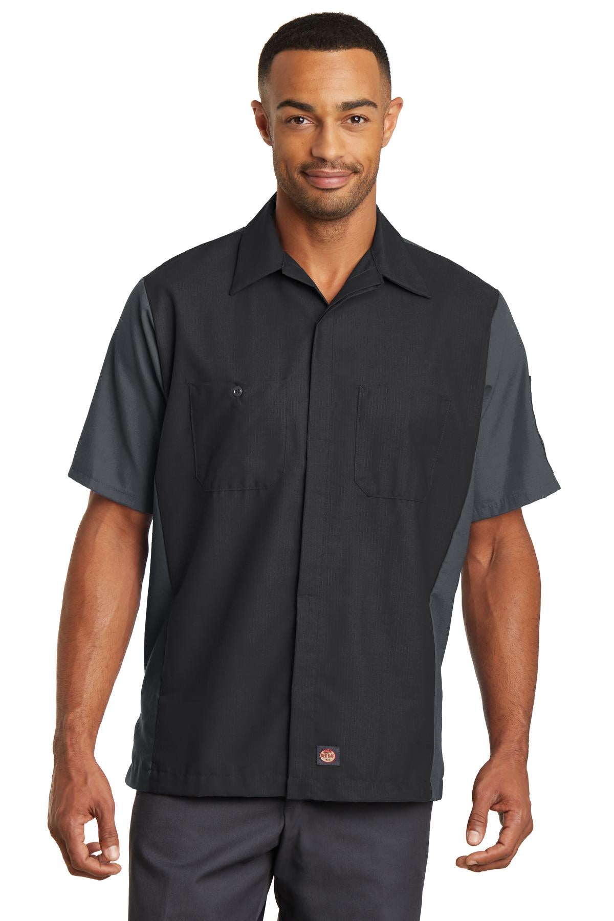 Red Kap Short Sleeve Ripstop Crew Shirt. SY20