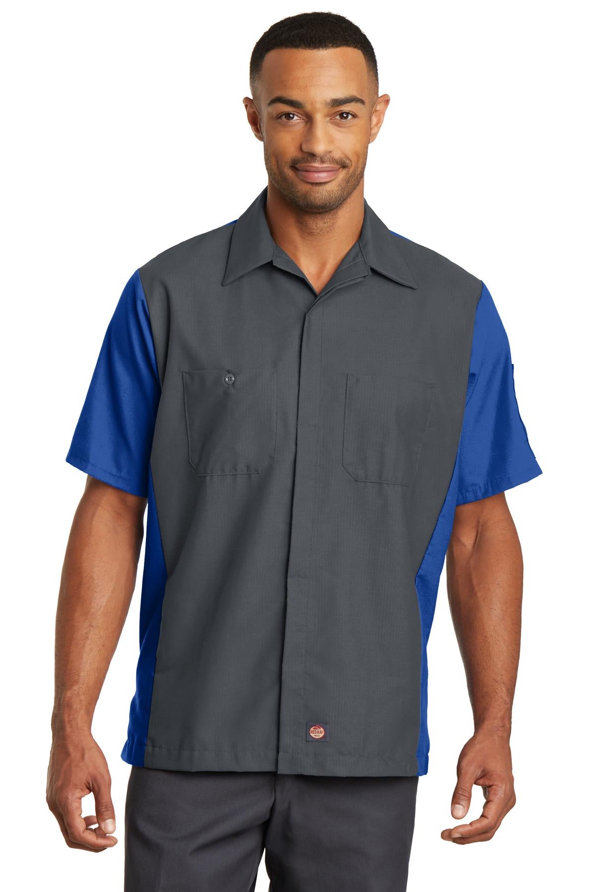 Red Kap Short Sleeve Ripstop Crew Shirt. SY20