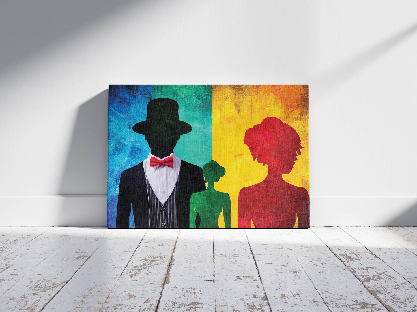Silhouette Spectrum- Vibrant Reflections