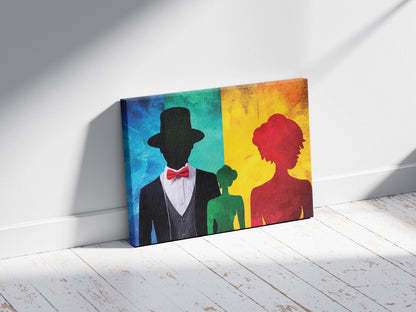 Silhouette Spectrum- Vibrant Reflections