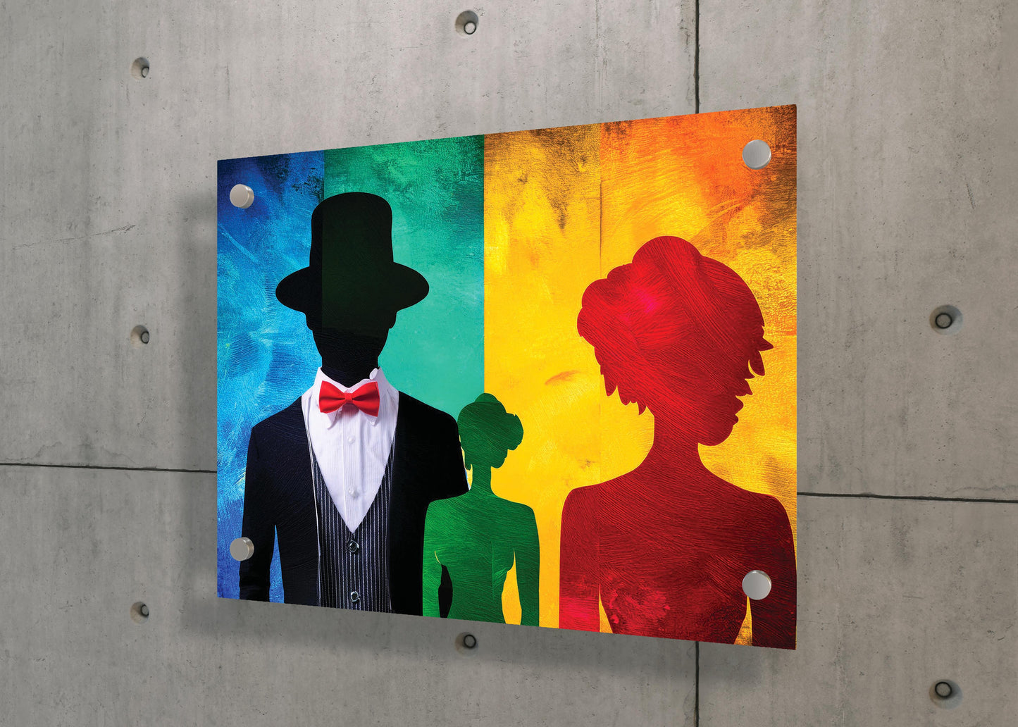 Silhouette Spectrum- Vibrant Reflections