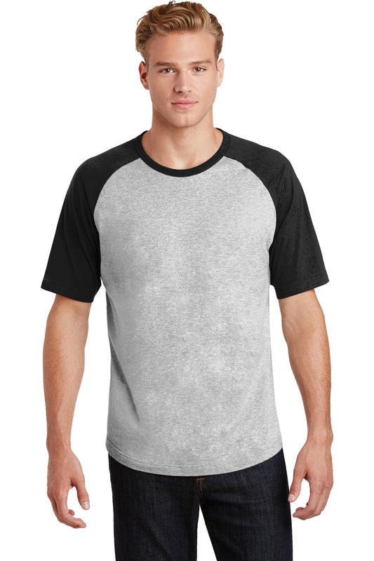 Sport-Tek Short Sleeve Colorblock Raglan Jersey. T201