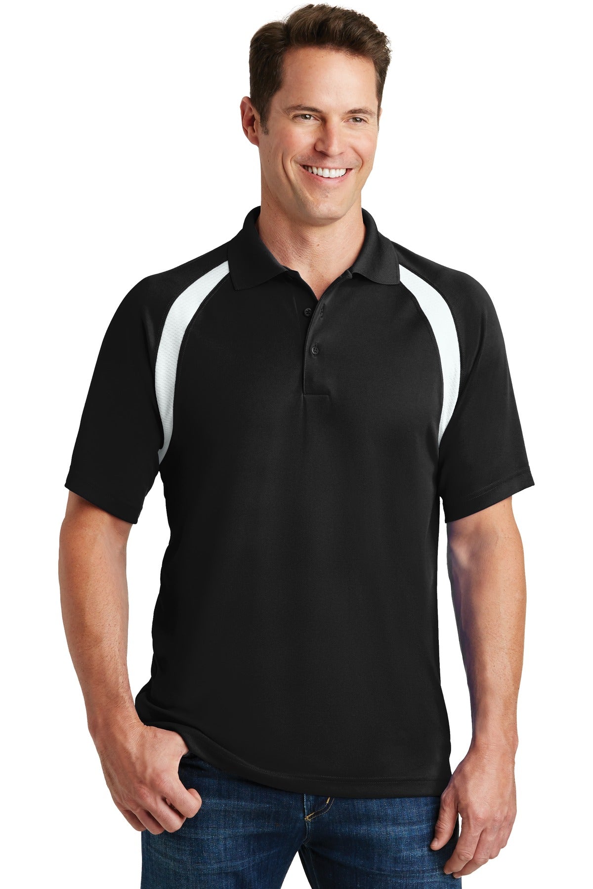 Sport-Tek Dry Zone® Colorblock Raglan Polo. T476