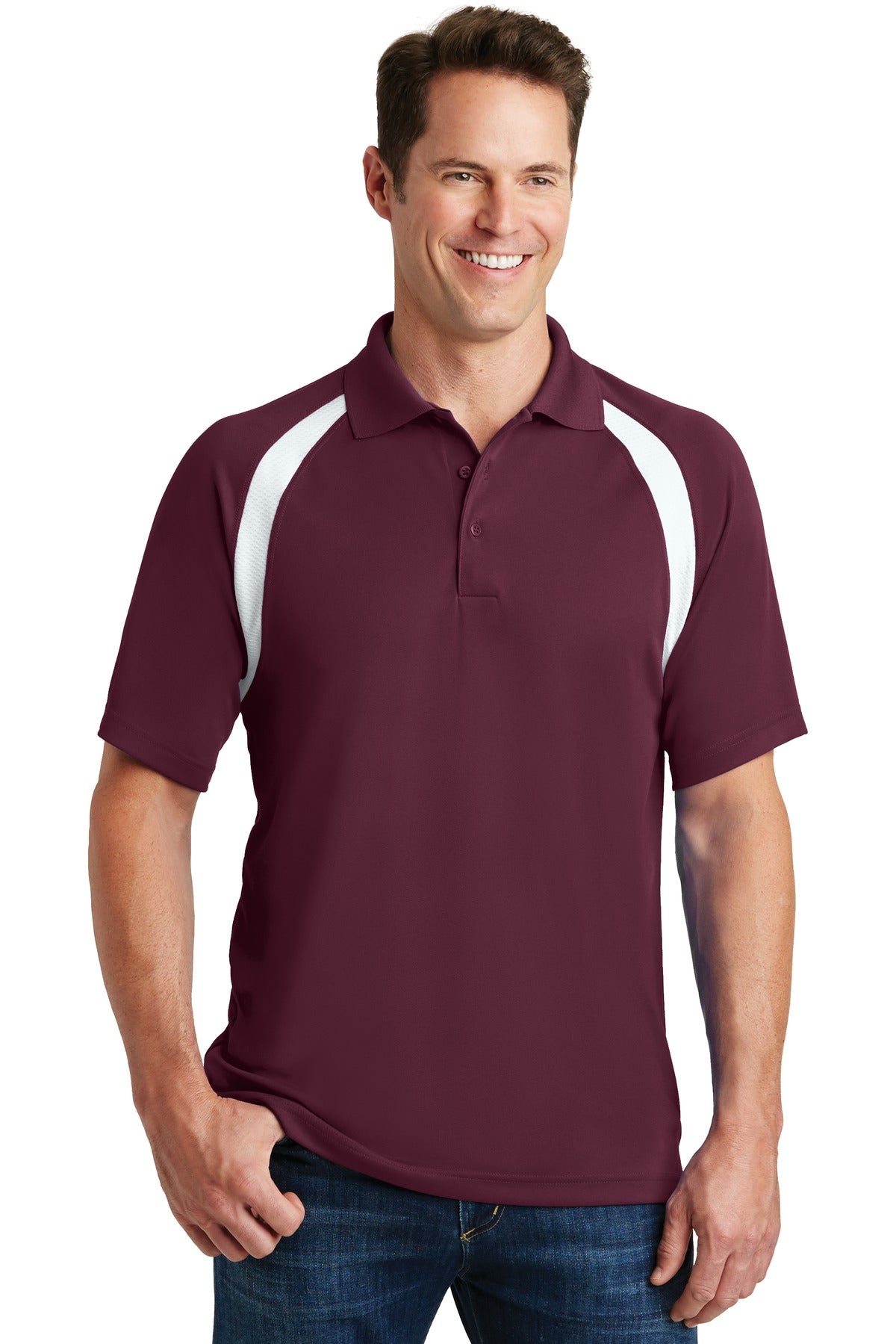 Sport-Tek Dry Zone® Colorblock Raglan Polo. T476