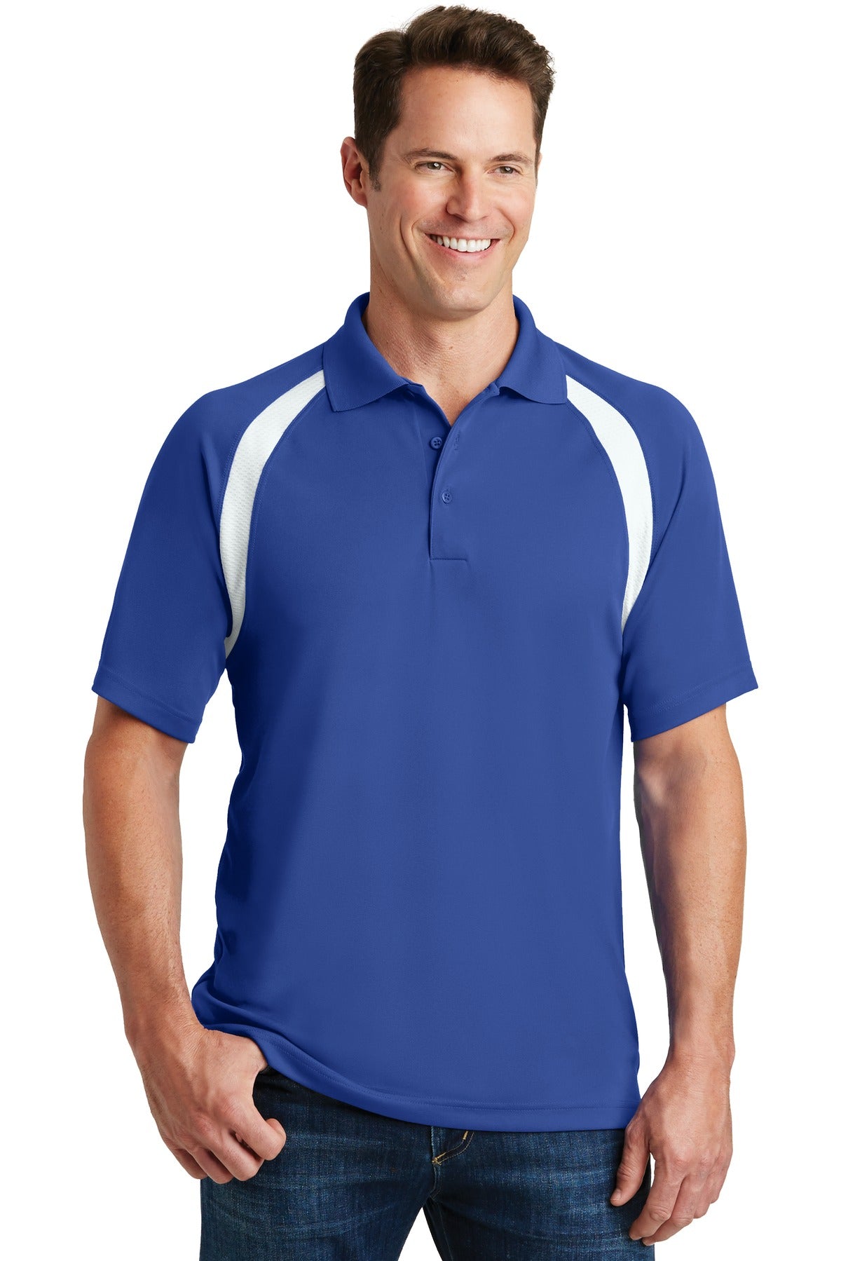 Sport-Tek Dry Zone® Colorblock Raglan Polo. T476