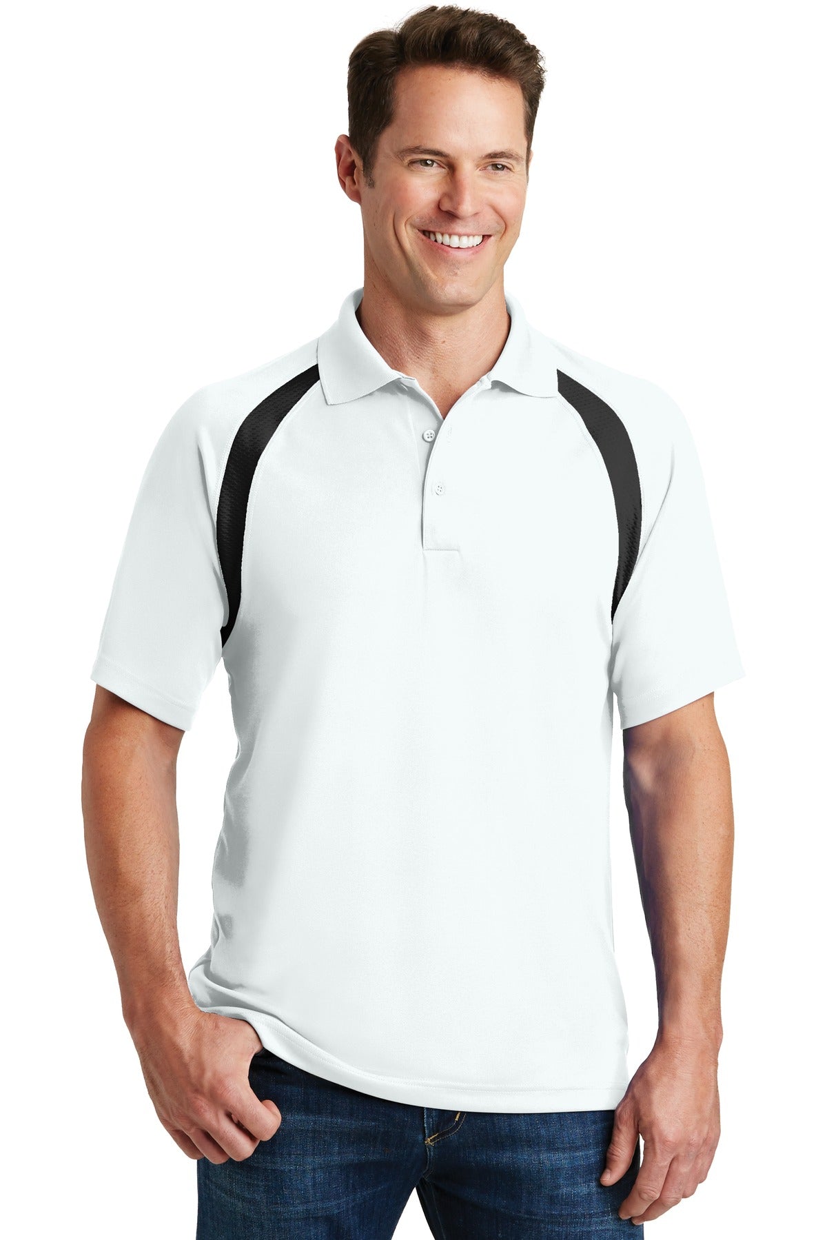 Sport-Tek Dry Zone® Colorblock Raglan Polo. T476