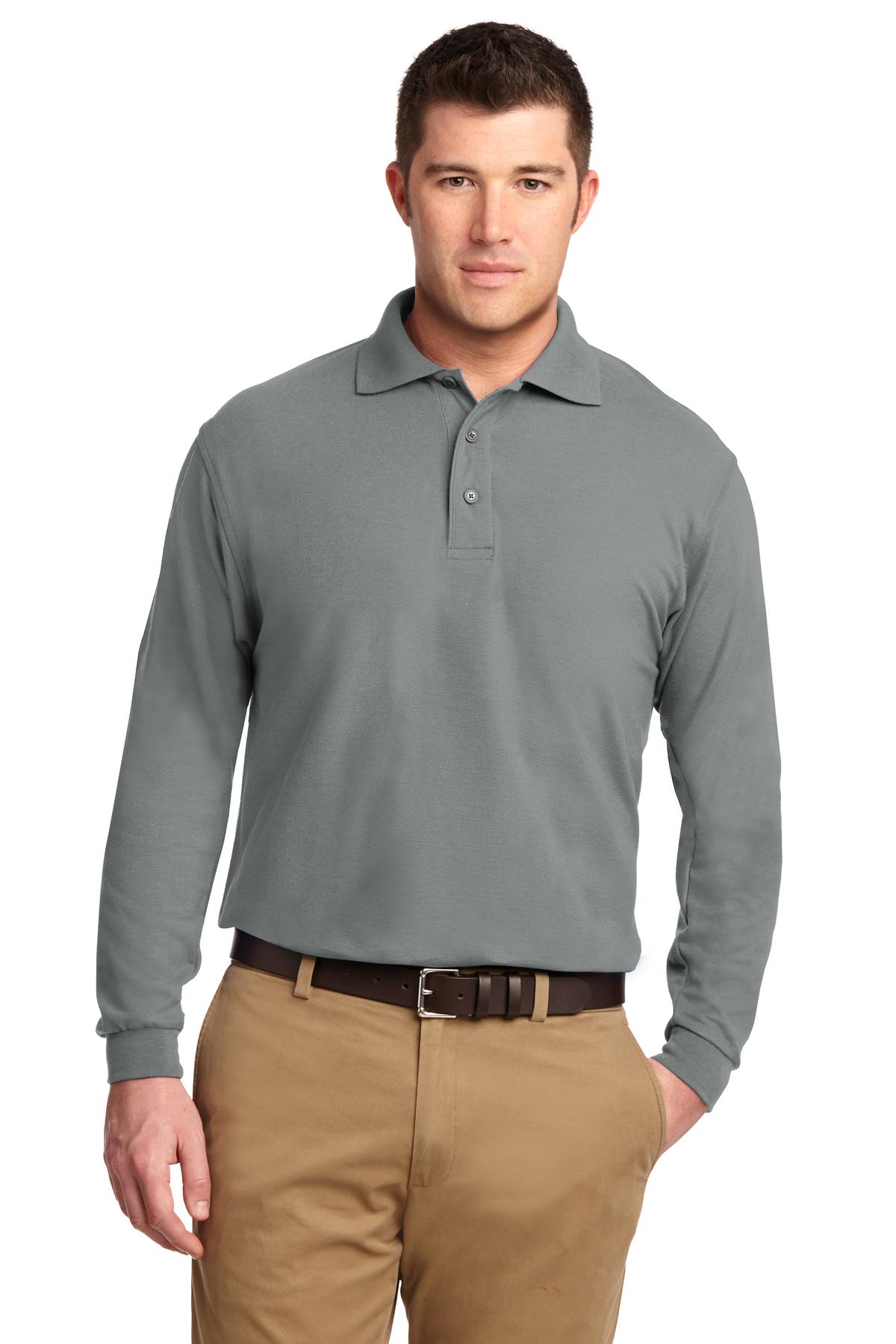 Port Authority Tall Silk Touch Long Sleeve Polo. TLK500LS