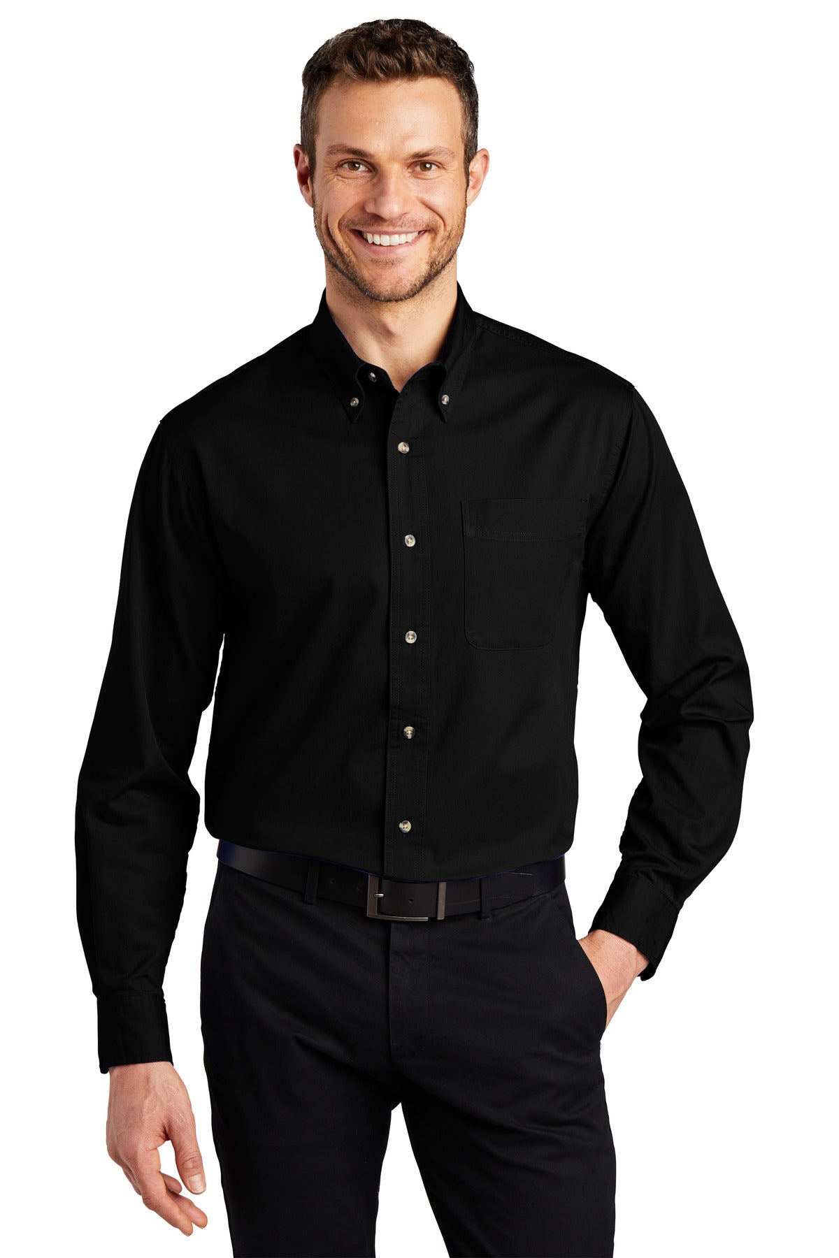 Port Authority Tall Long Sleeve Twill Shirt.  TLS600T