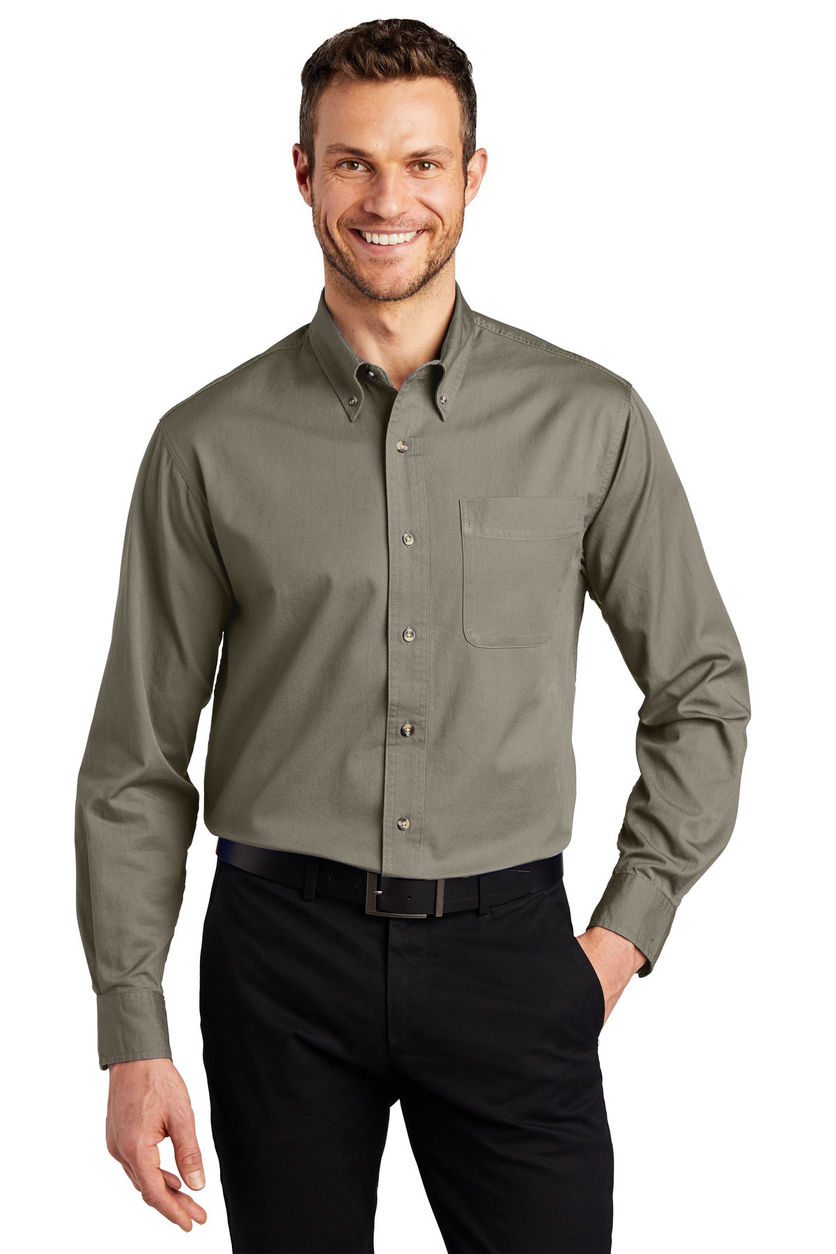 Port Authority Tall Long Sleeve Twill Shirt.  TLS600T