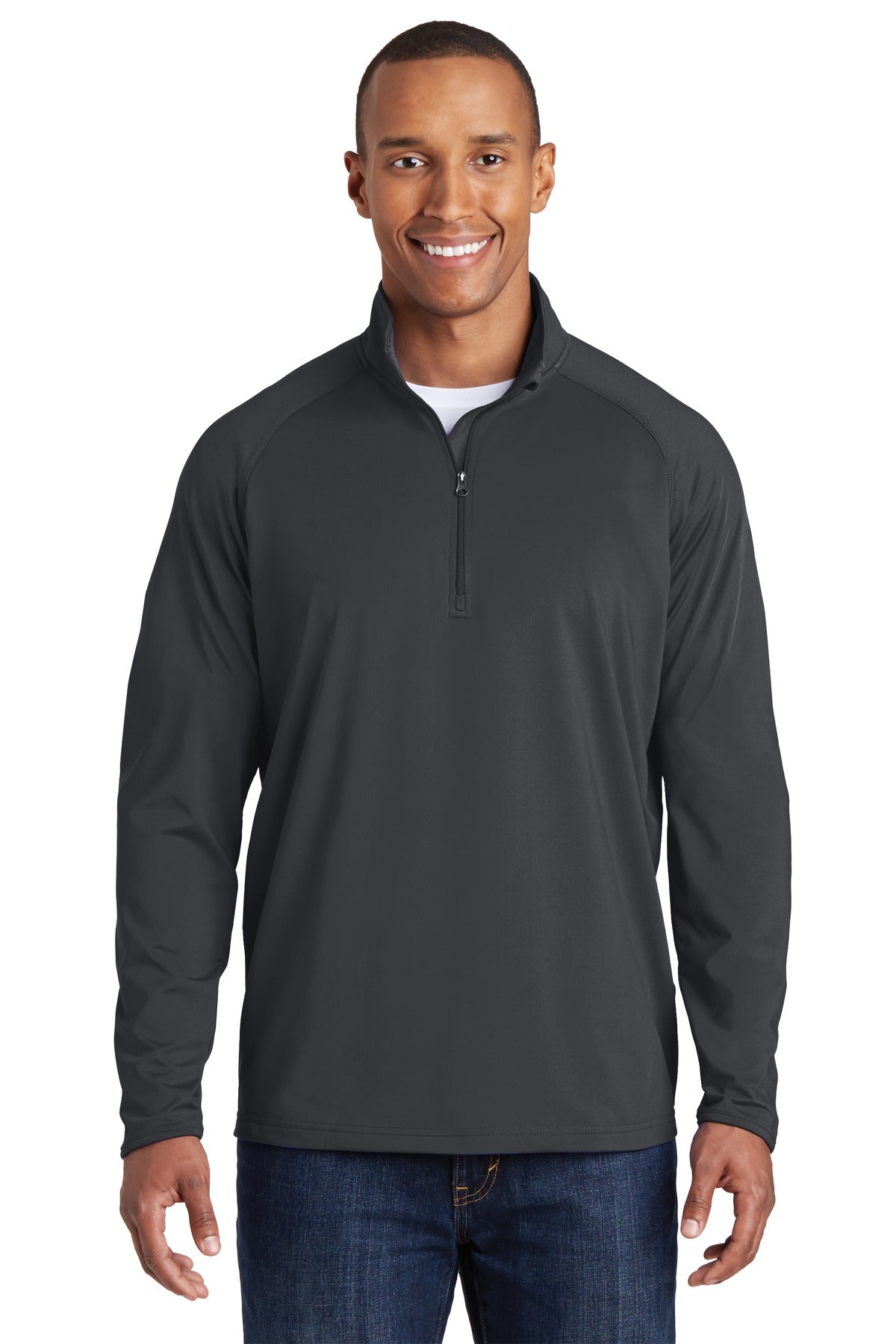 Sport-Tek Tall Sport-Wick Stretch 1/4-Zip Pullover. TST850