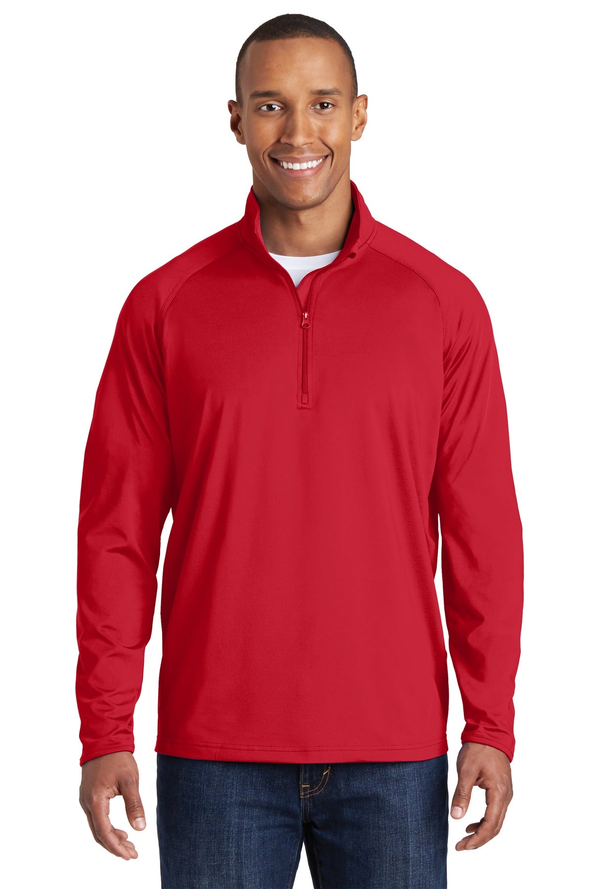 Sport-Tek Tall Sport-Wick Stretch 1/4-Zip Pullover. TST850