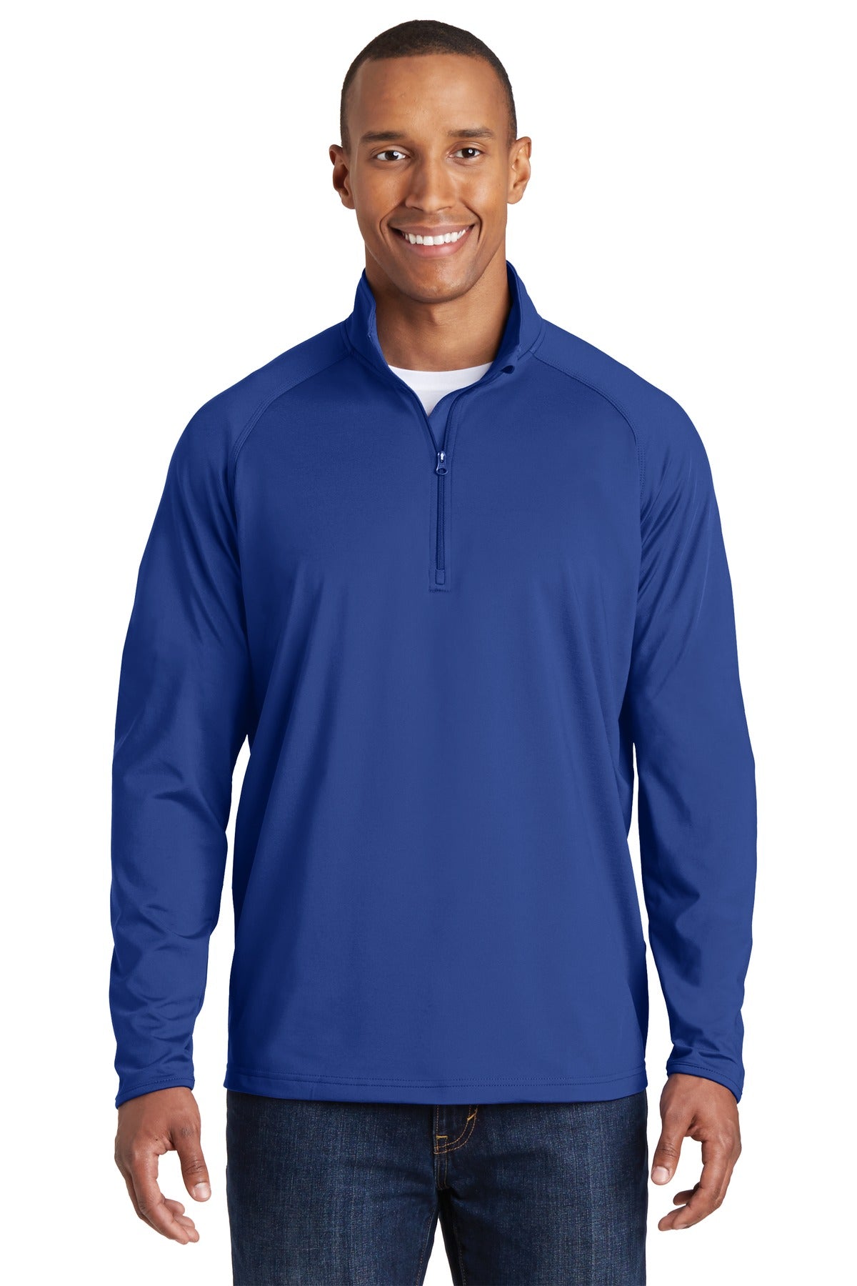 Sport-Tek Tall Sport-Wick Stretch 1/4-Zip Pullover. TST850