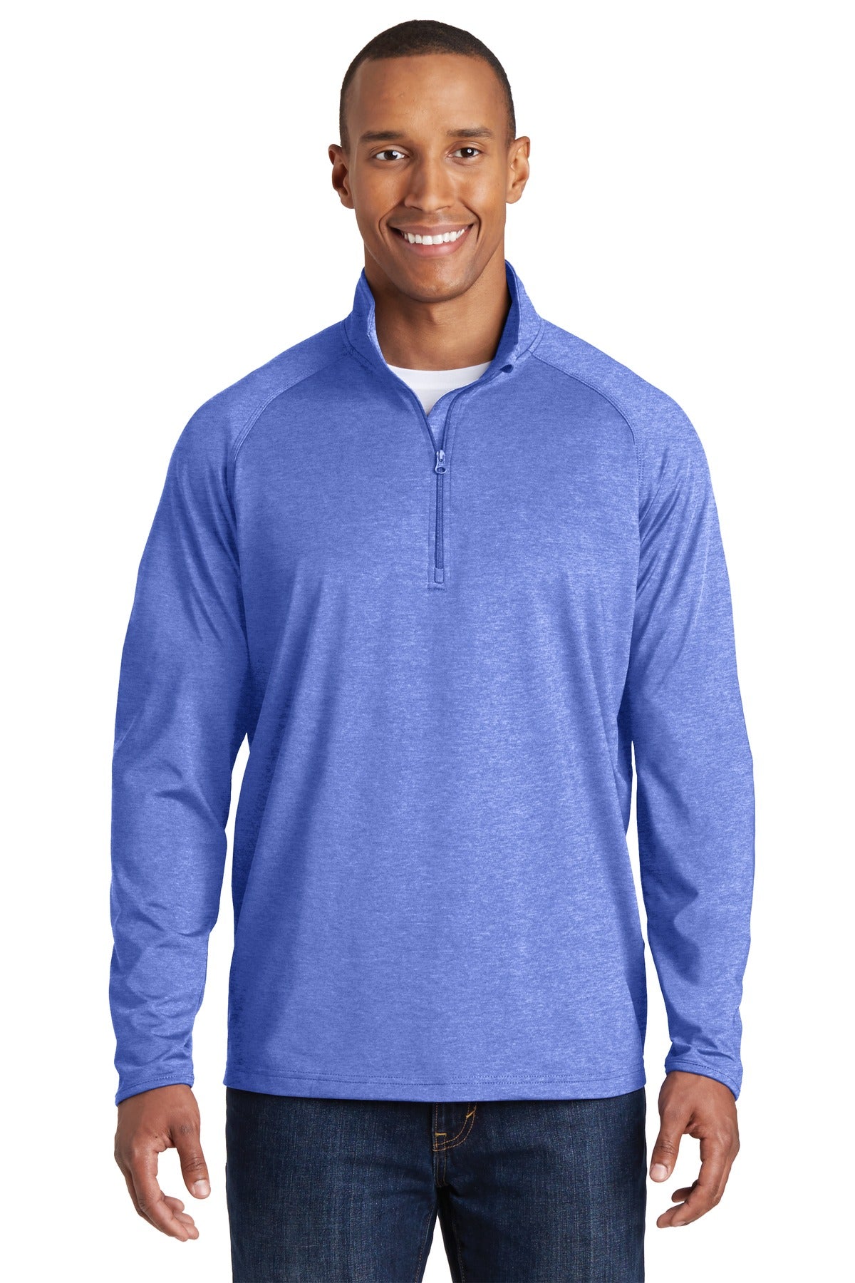 Sport-Tek Tall Sport-Wick Stretch 1/4-Zip Pullover. TST850