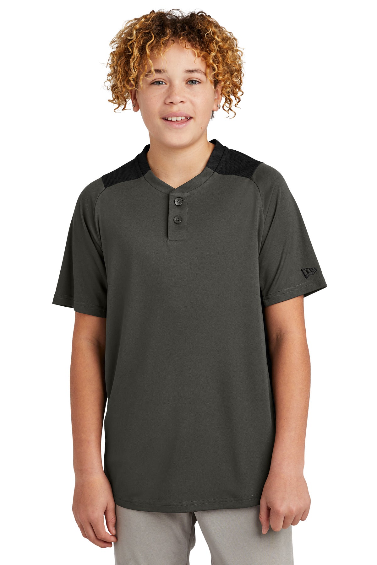 New Era Youth Diamond Era 2-Button Jersey. YNEA221