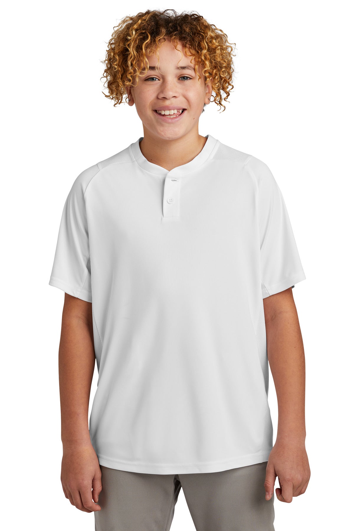 New Era Youth Diamond Era 2-Button Jersey. YNEA221