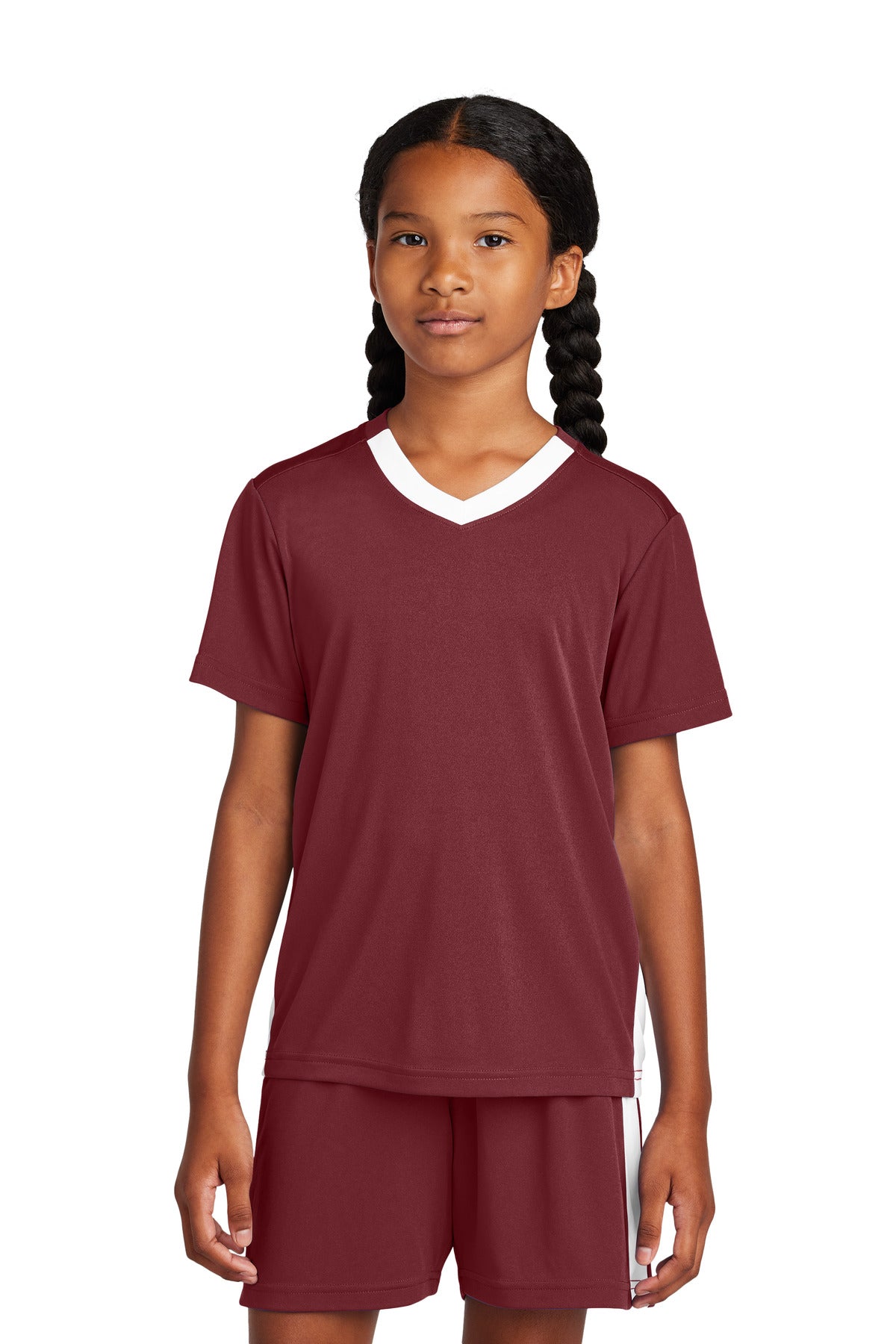 Sport-Tek Youth Competitor United V-Neck YST101