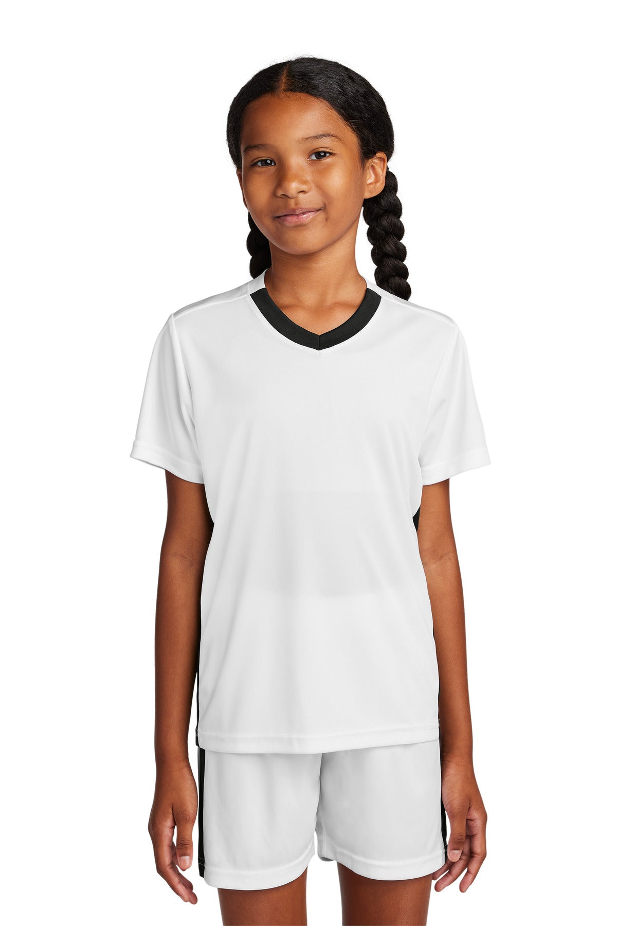 Sport-Tek Youth Competitor United V-Neck YST101