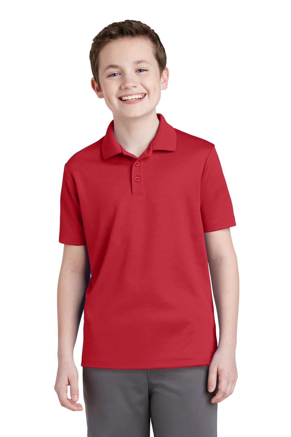 Sport-Tek Youth PosiCharge RacerMesh Polo. YST640