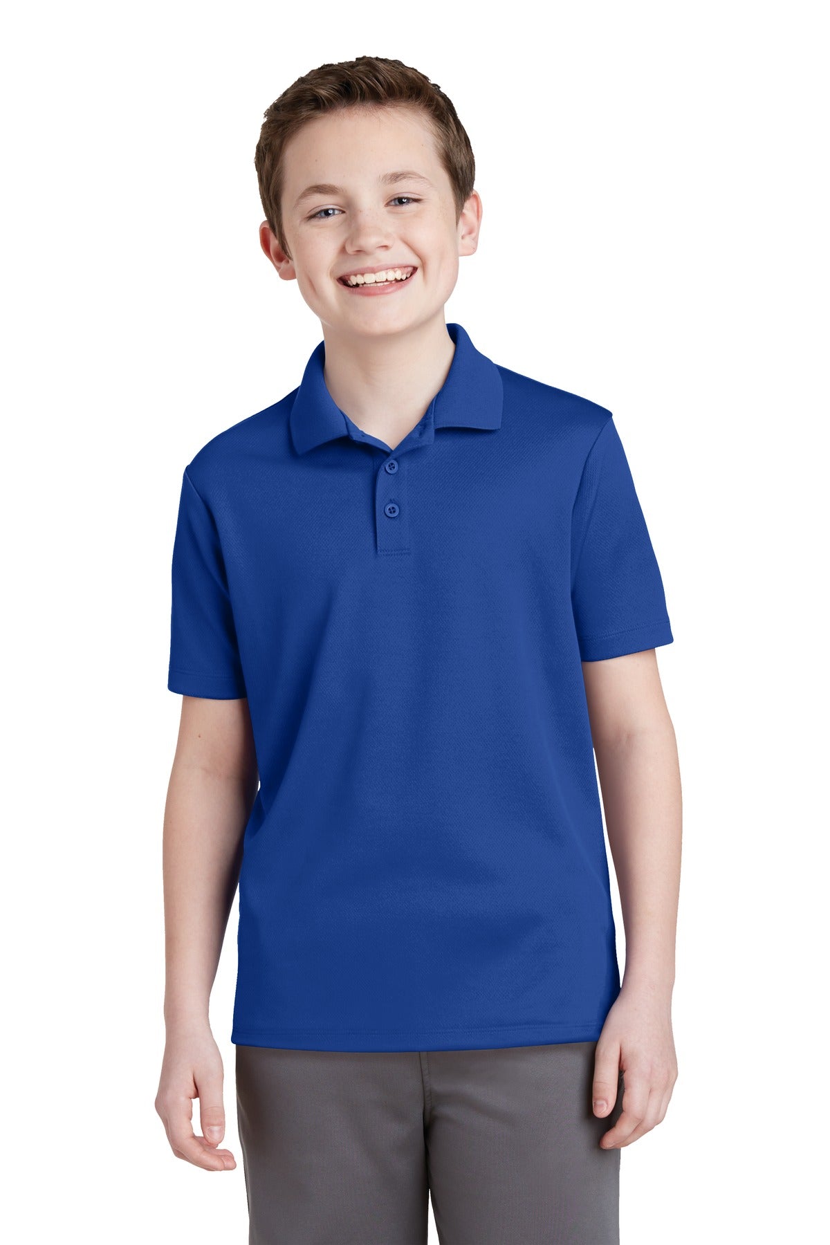 Sport-Tek Youth PosiCharge RacerMesh Polo. YST640