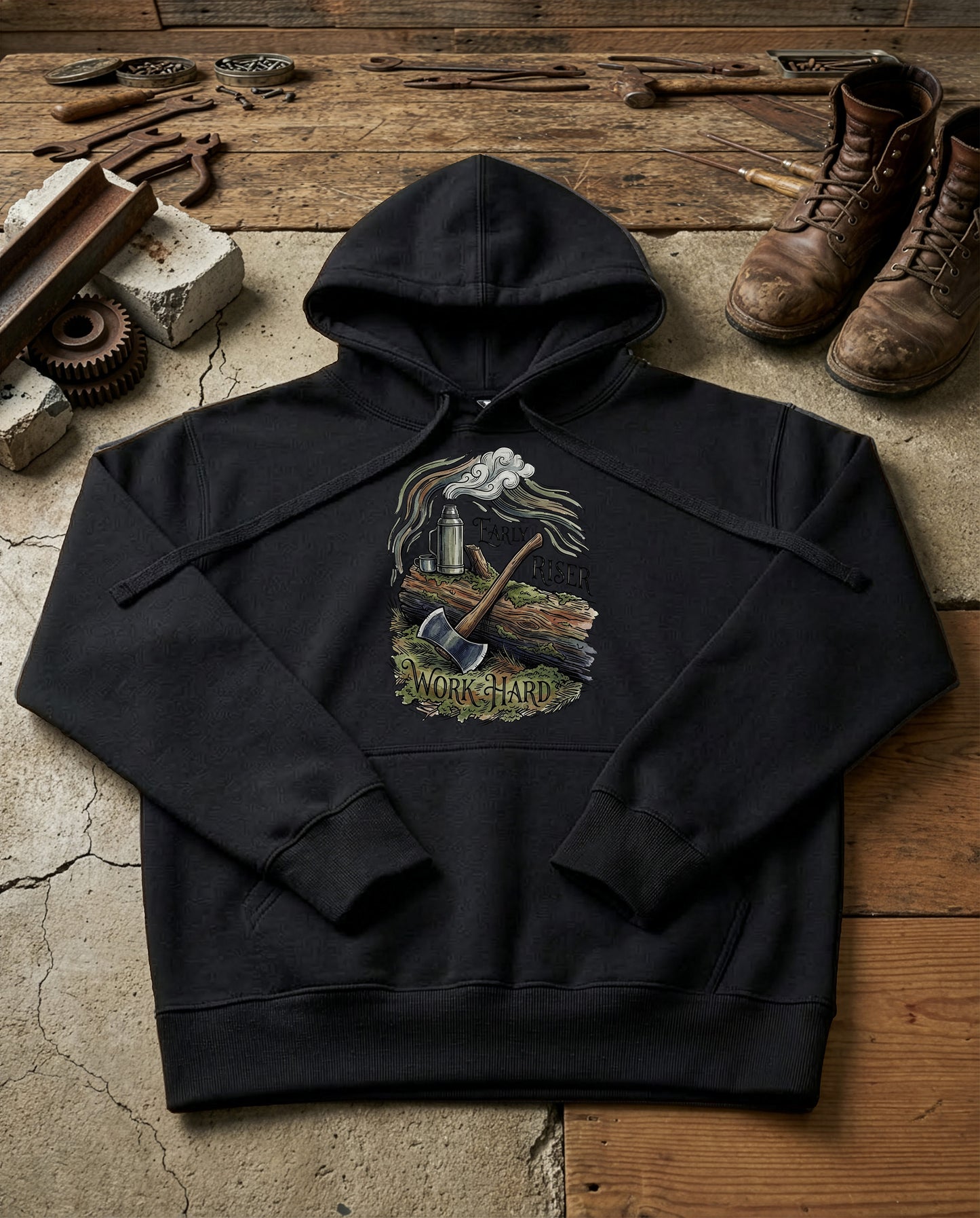 Axe & Coffee | Structured Hoodie