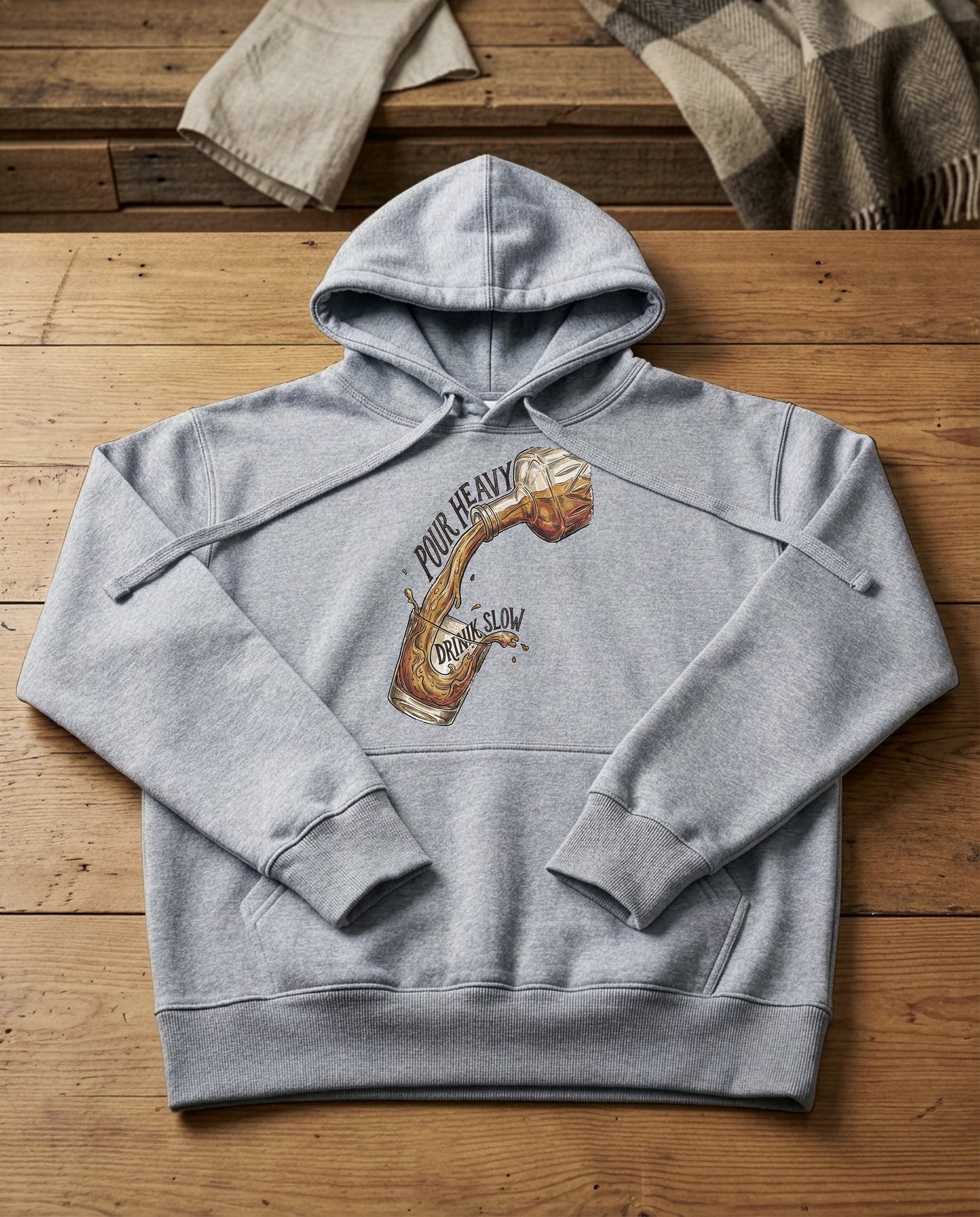 The Pour | Structured Hoodie - grey-heather.jpg