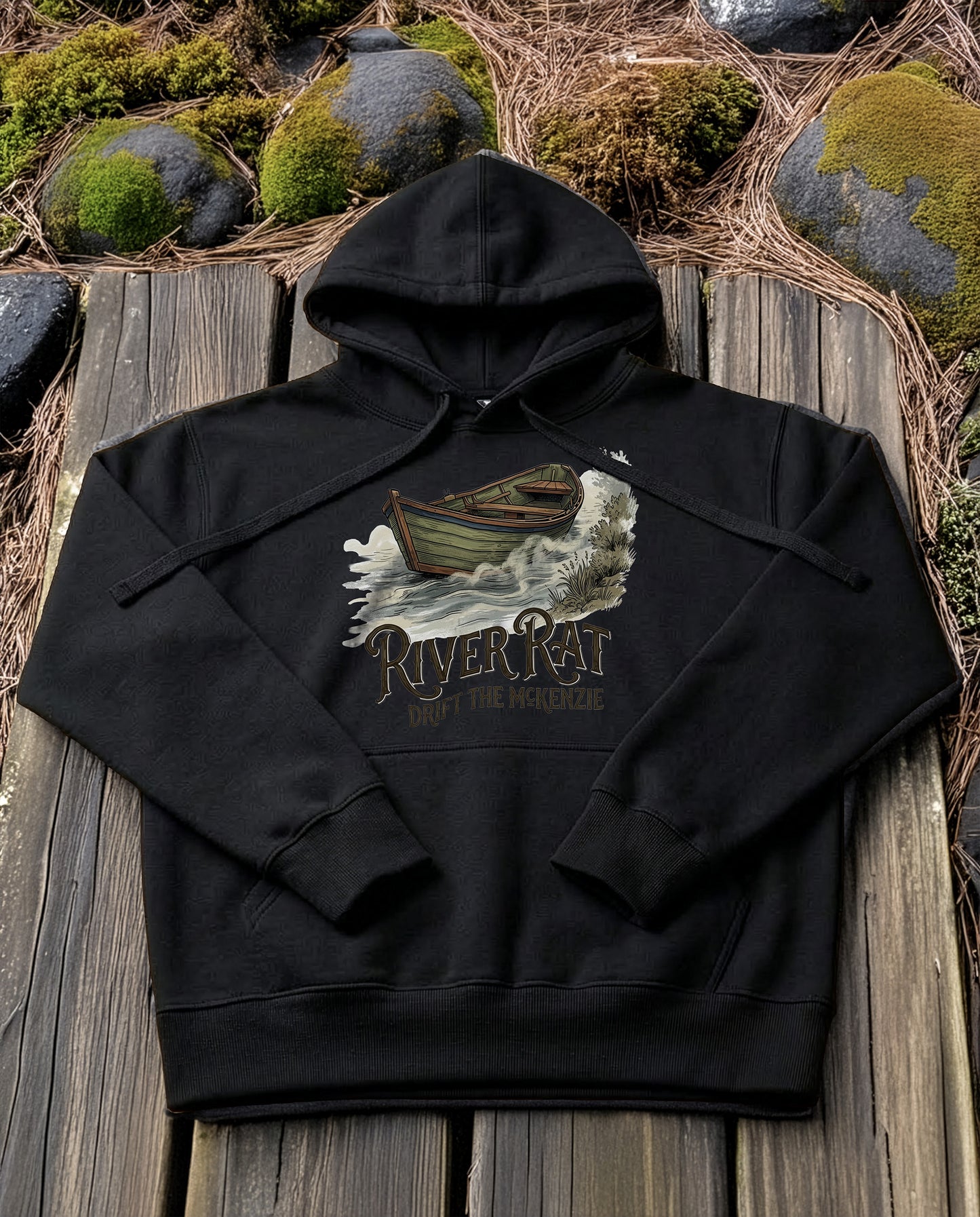 Drift Boat | Structured Hoodie - black.jpg