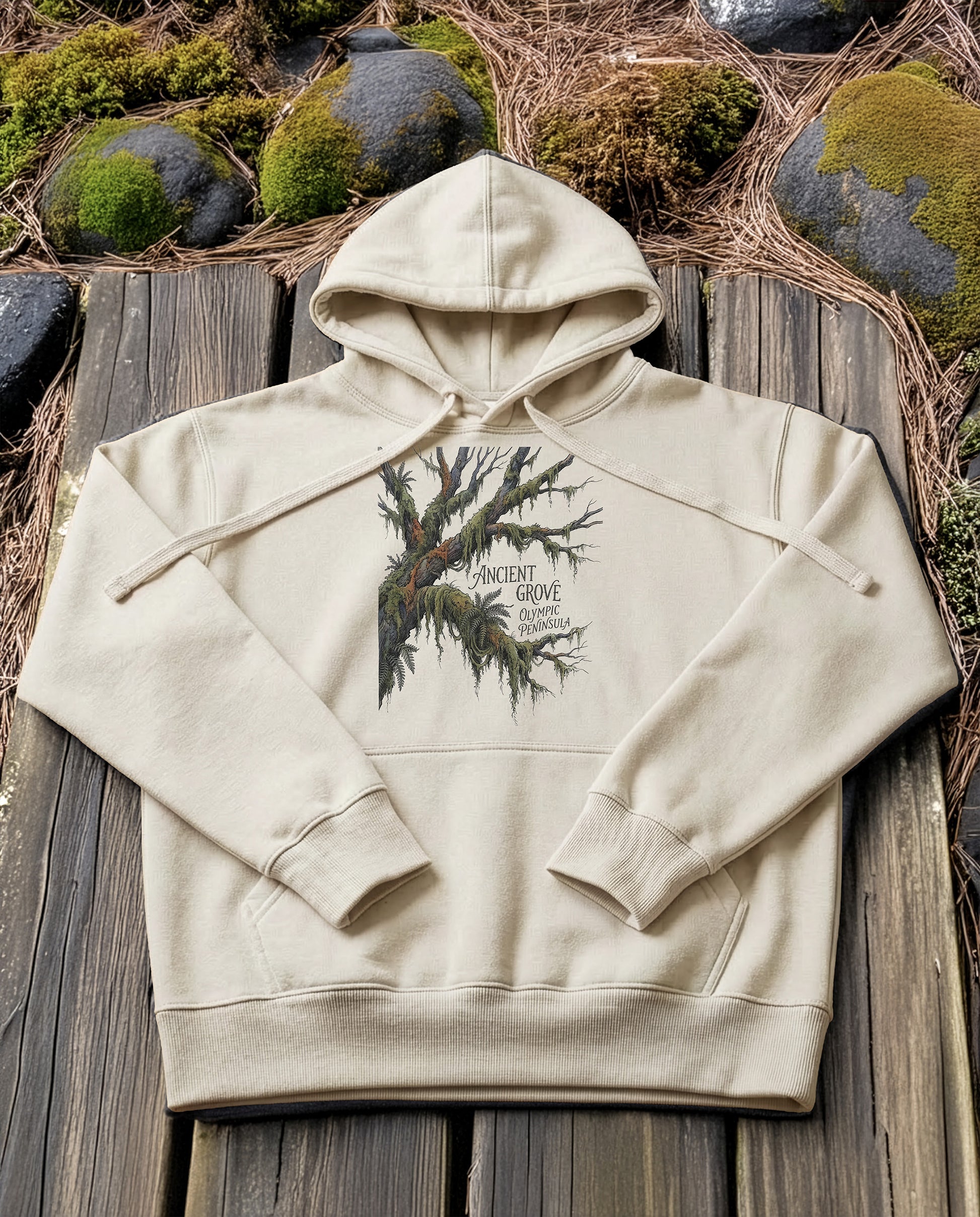 Moss World | Structured Hoodie - bone.jpg