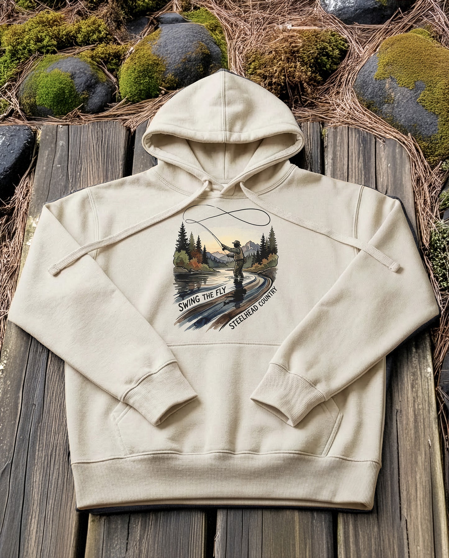 Spey Cast | Structured Hoodie - bone.jpg