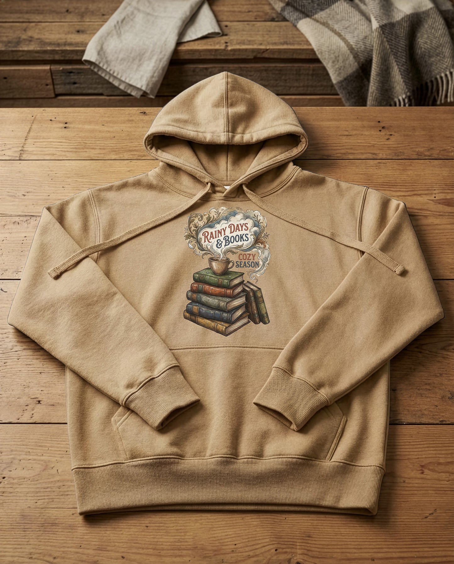 Rainy Read | Structured Hoodie - sandstone.jpg
