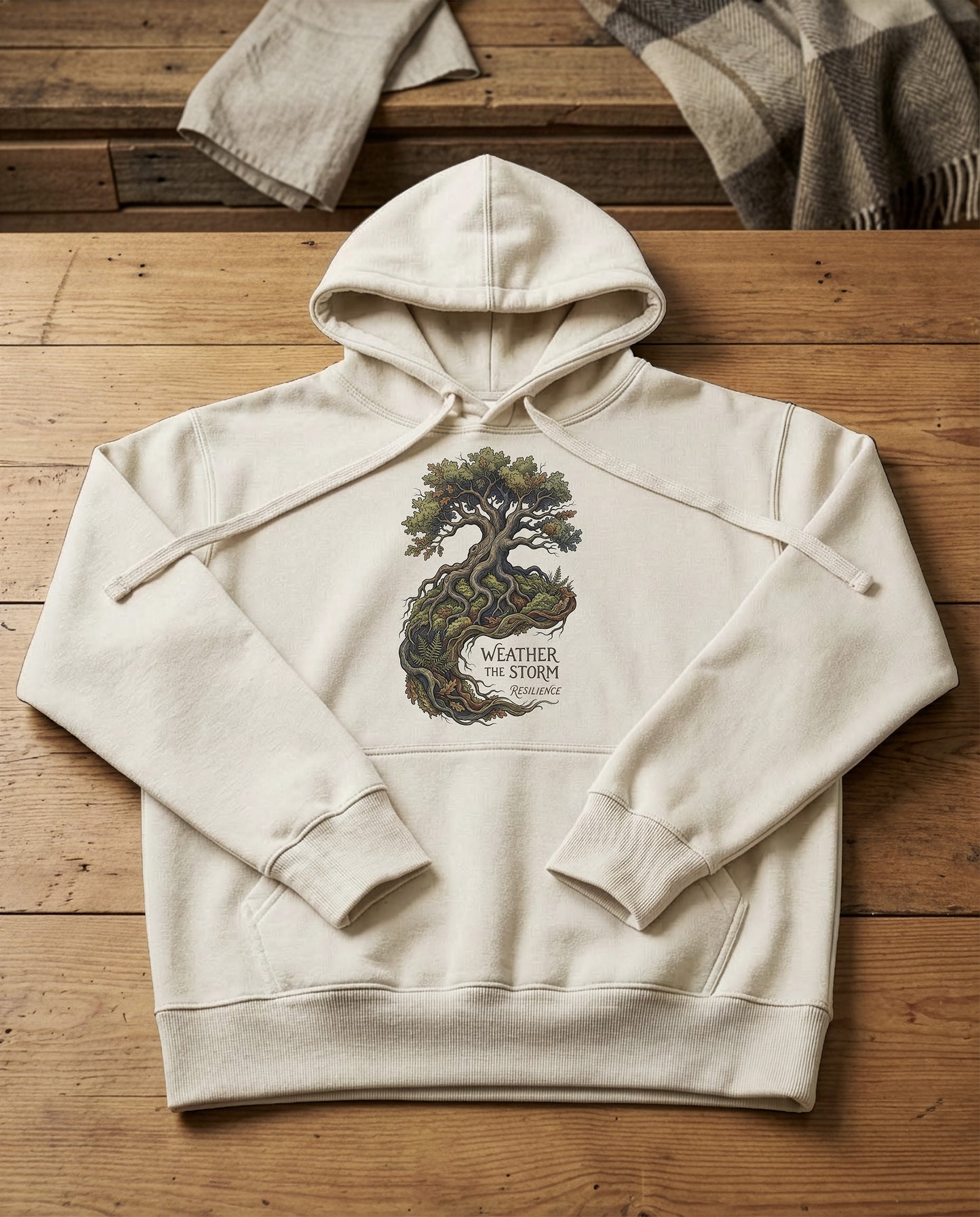 Oak Roots | Structured Hoodie - bone.jpg