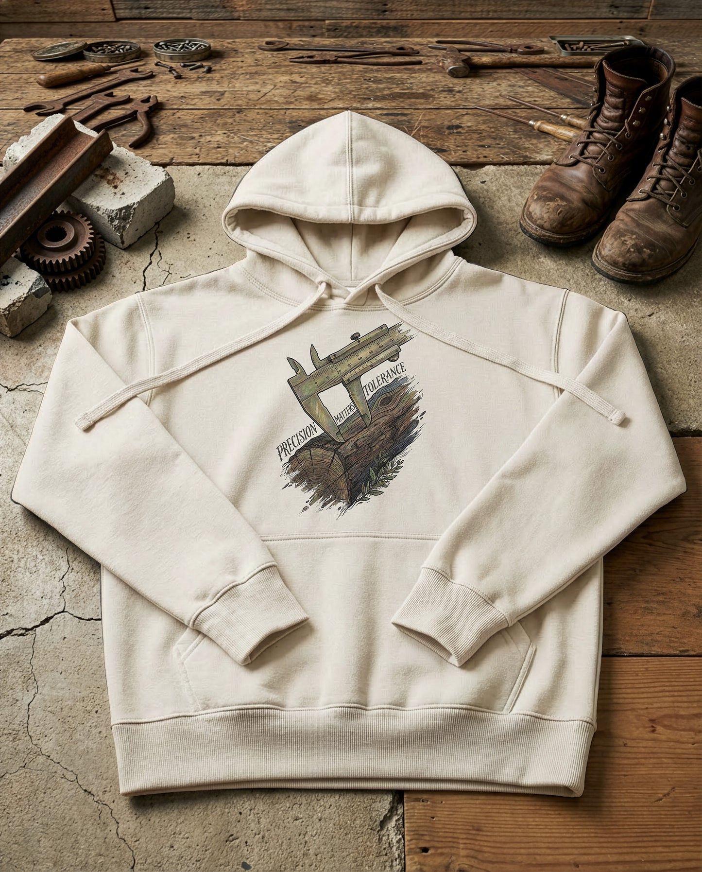 The Caliper | Structured Hoodie - bone.jpg