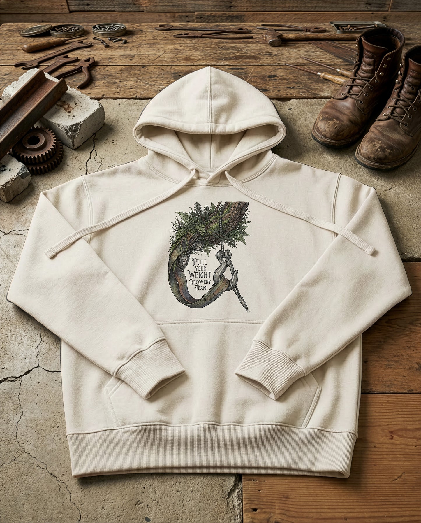 The Winch | Structured Hoodie - bone.jpg