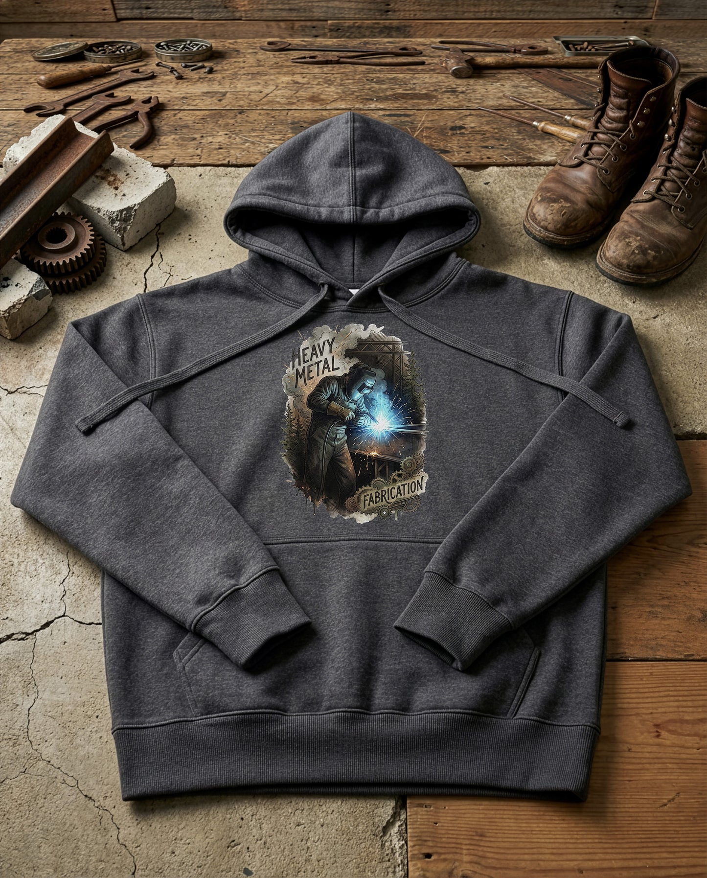 The Arc | Structured Hoodie - charcoal-heather.jpg
