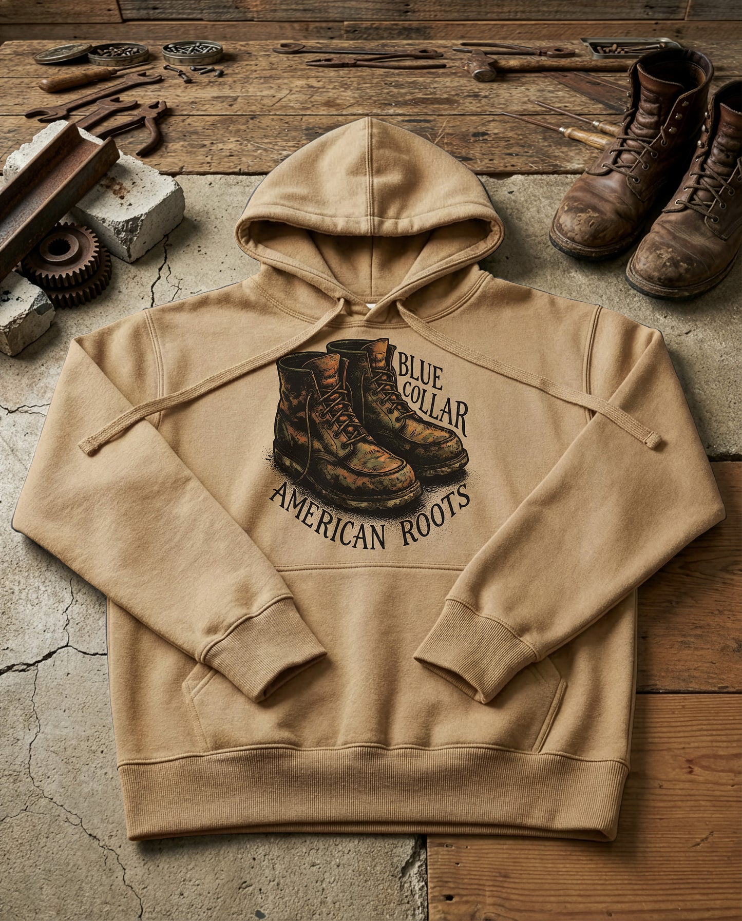 Work Boots | Structured Hoodie - sandstone.jpg
