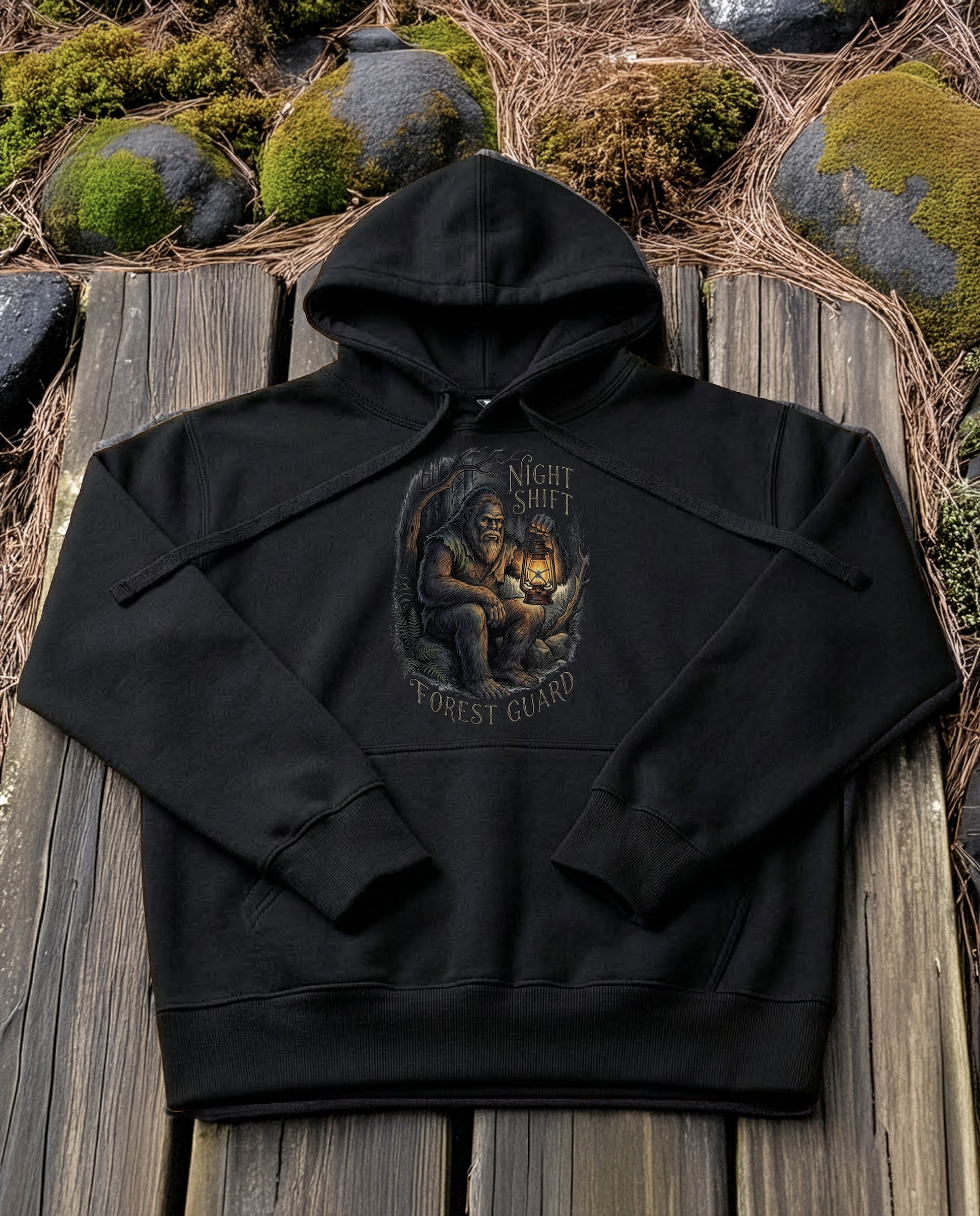 Night Watchman | Structured Hoodie - black.jpg