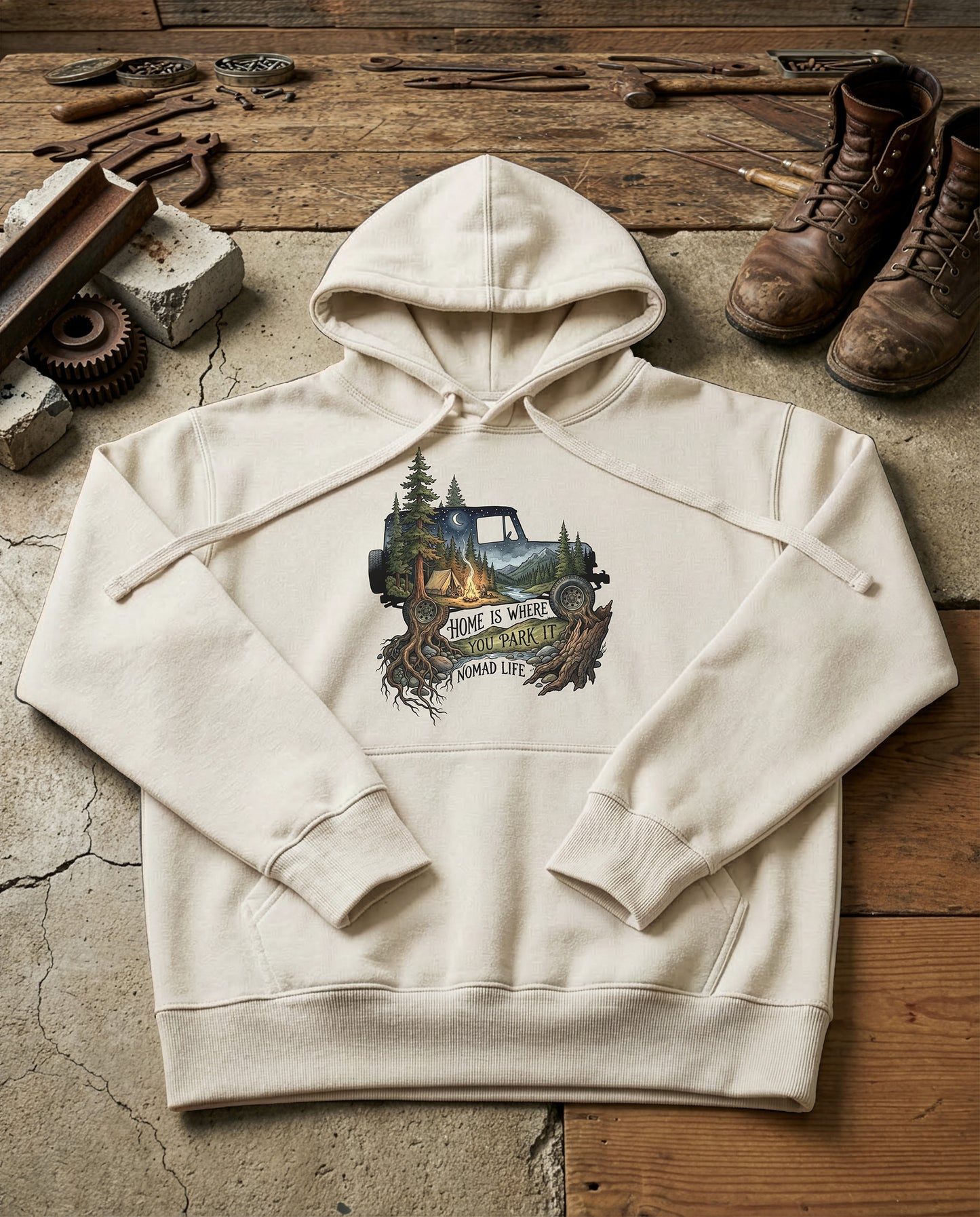 Spirit Vehicle | Structured Hoodie - bone.jpg