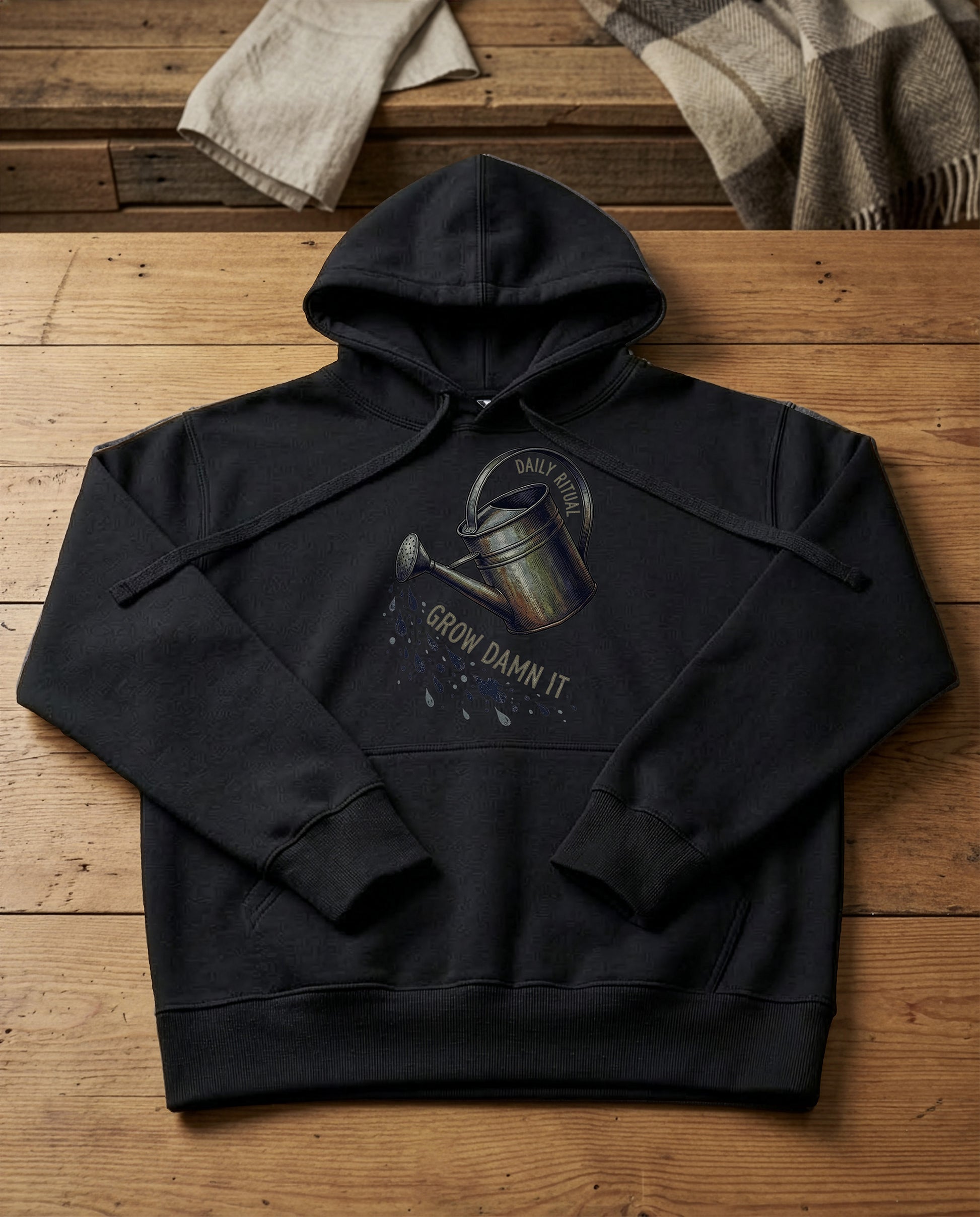 Watering Can | Structured Hoodie - black.jpg
