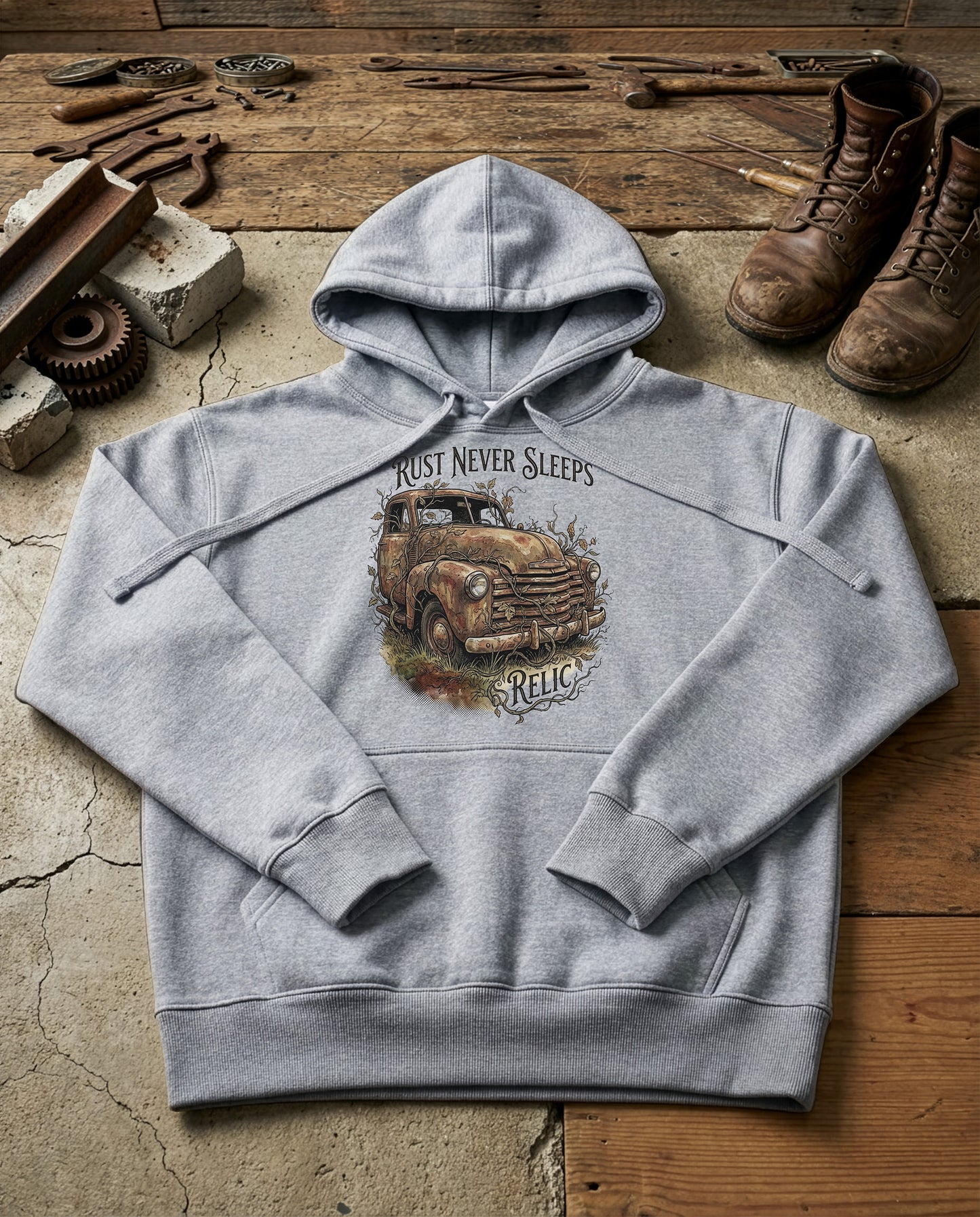 Ghost Rig | Structured Hoodie - grey-heather.jpg